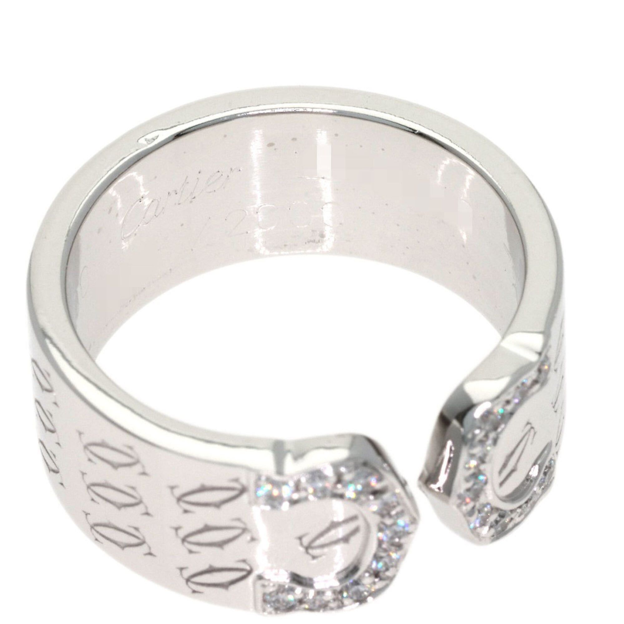 Cartier Cartier C2 Diamond Ring, Size #51, 18K White Gold, Women's Size ONE SIZE - 5 Thumbnail