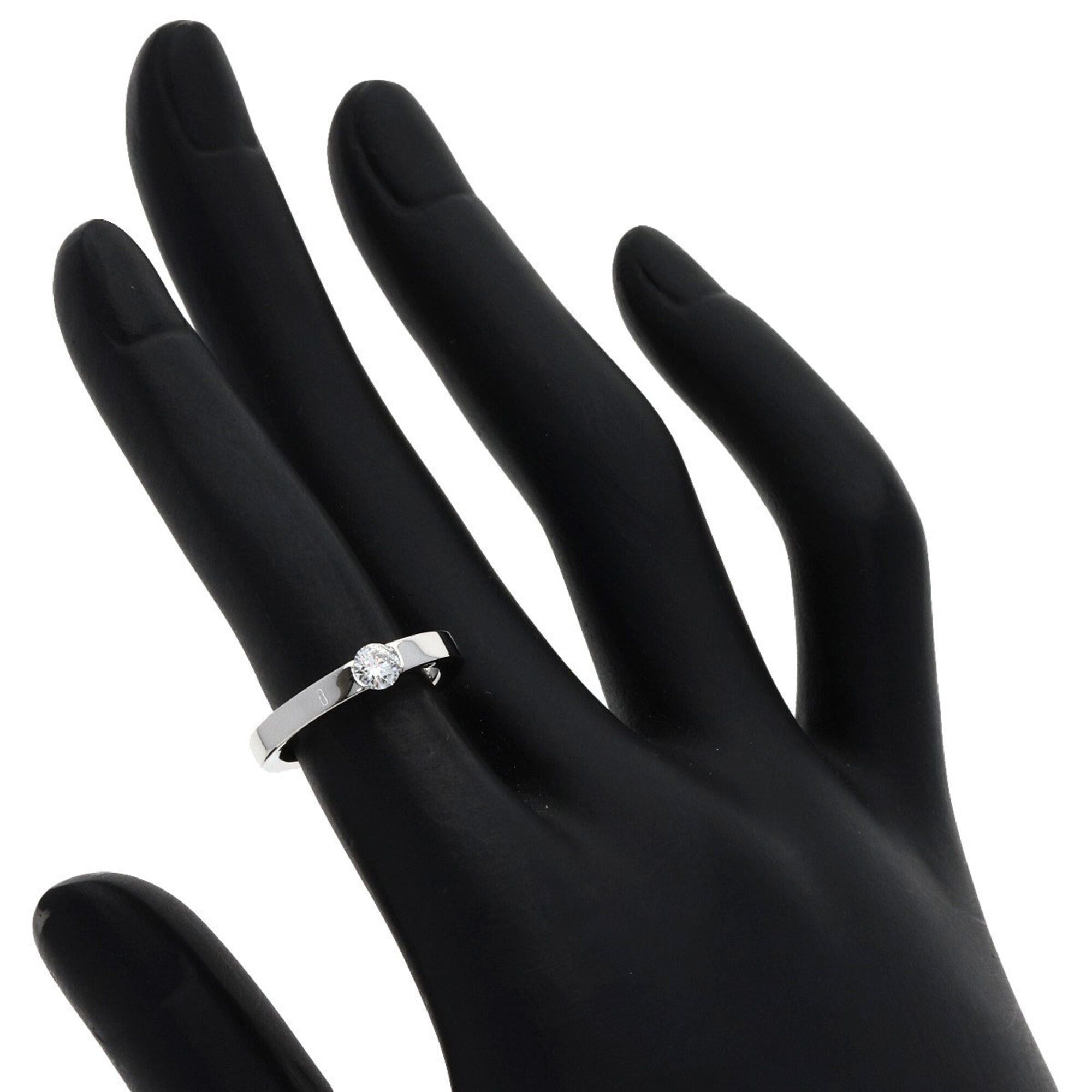 Cartier Cartier Date with Diamond Ring, Size 47, 18K White Gold, Women's Size ONE SIZE - 7 Thumbnail