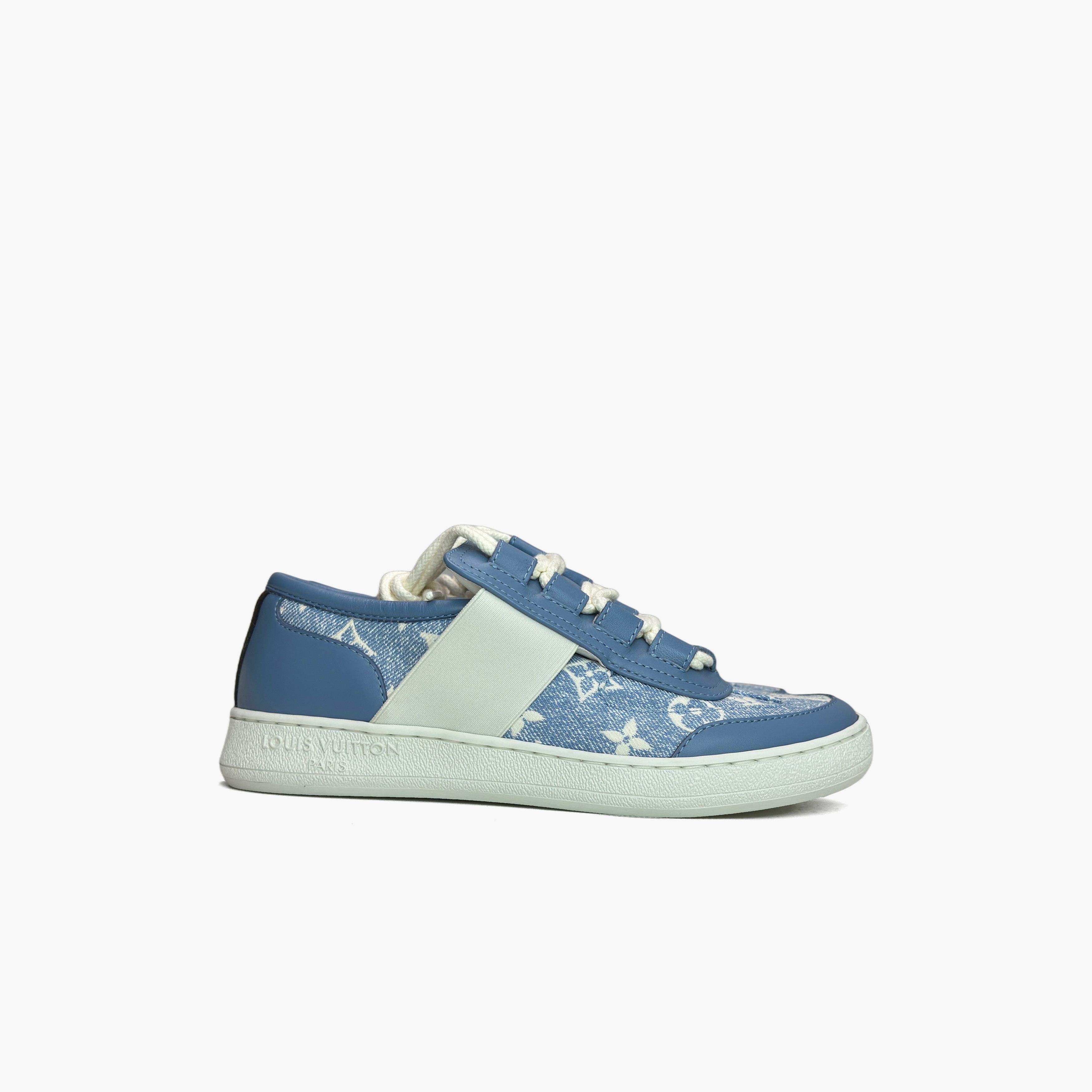 Louis Vuitton Louis Vuitton Monogram Denim Lous Low-Top Sneakers 35 Size US 5 / IT 35 - 4 Thumbnail