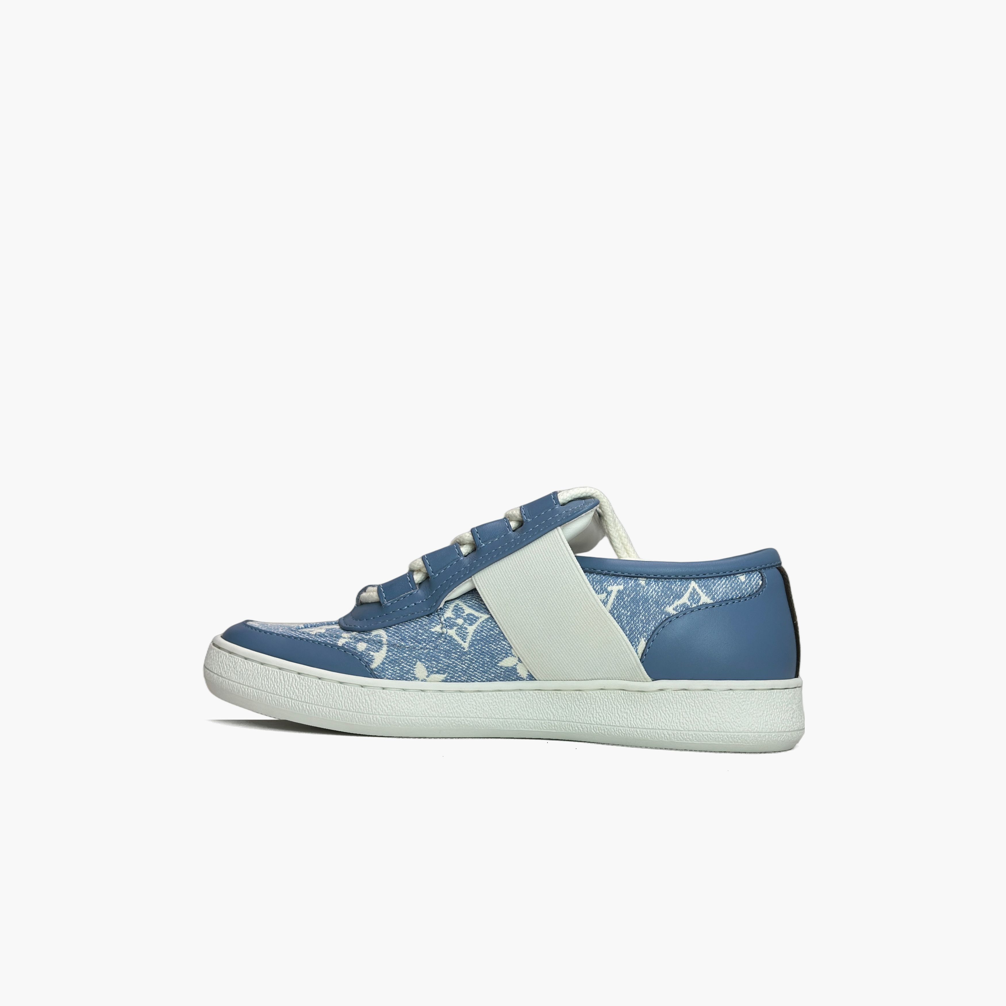 Louis Vuitton Louis Vuitton Monogram Denim Lous Low-Top Sneakers 35 Size US 5 / IT 35 - 3 Thumbnail