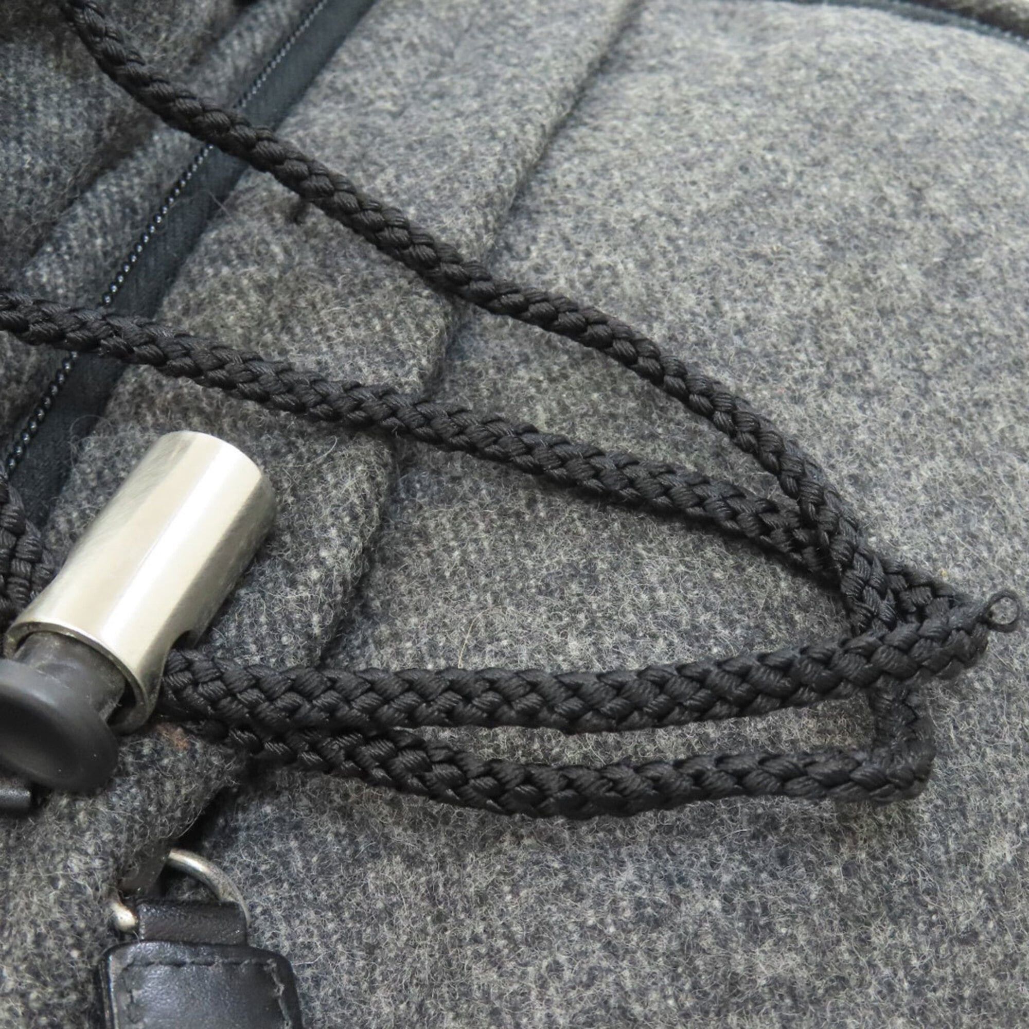 Prada Prada logo hardware backpack/daypack, wool, women's bag Size ONE SIZE - 11 Thumbnail