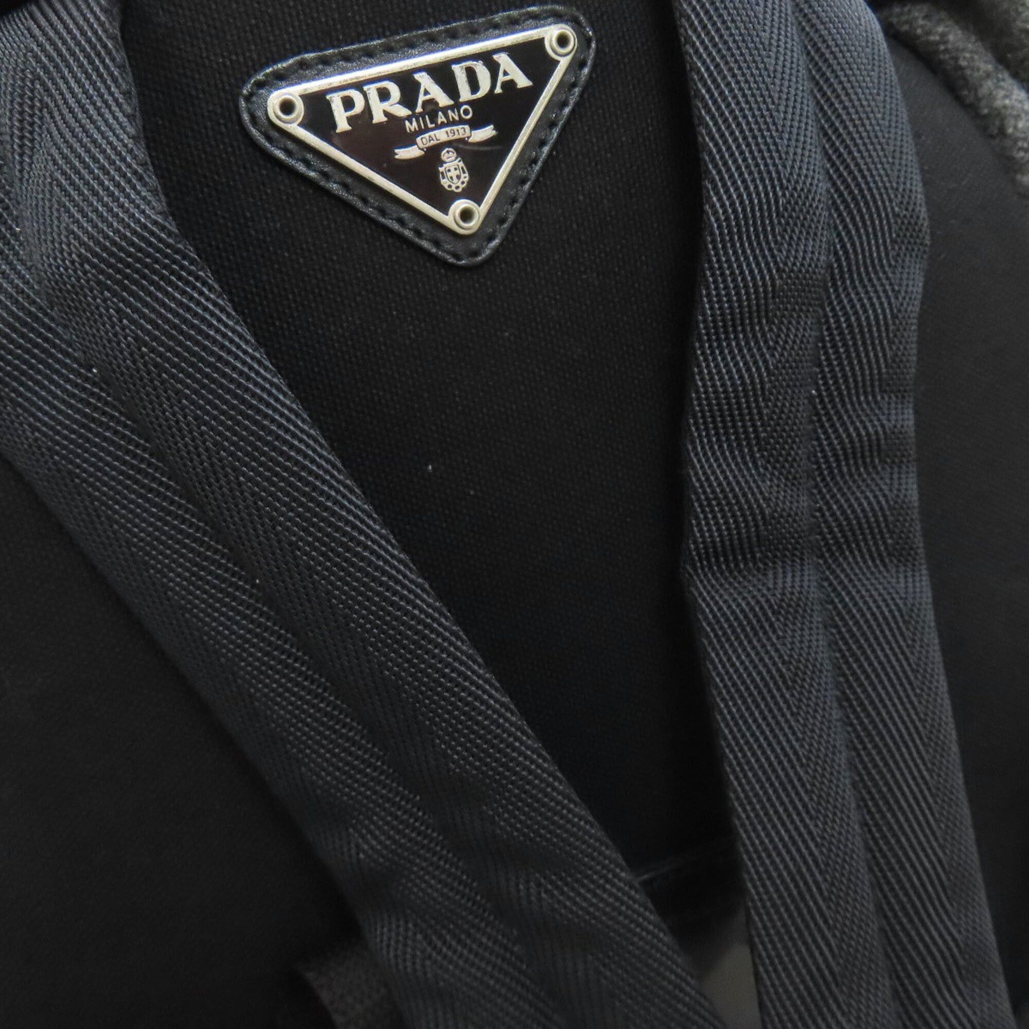 Prada Prada logo hardware backpack/daypack, wool, women's bag Size ONE SIZE - 15 Thumbnail