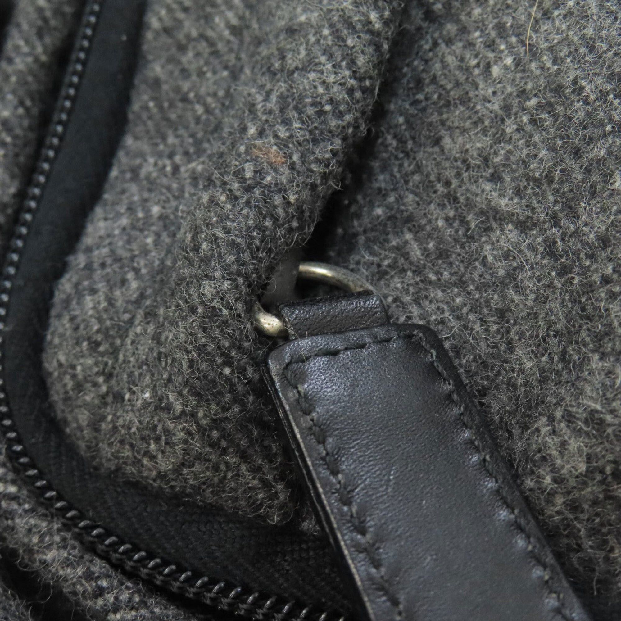 Prada Prada logo hardware backpack/daypack, wool, women's bag Size ONE SIZE - 13 Thumbnail