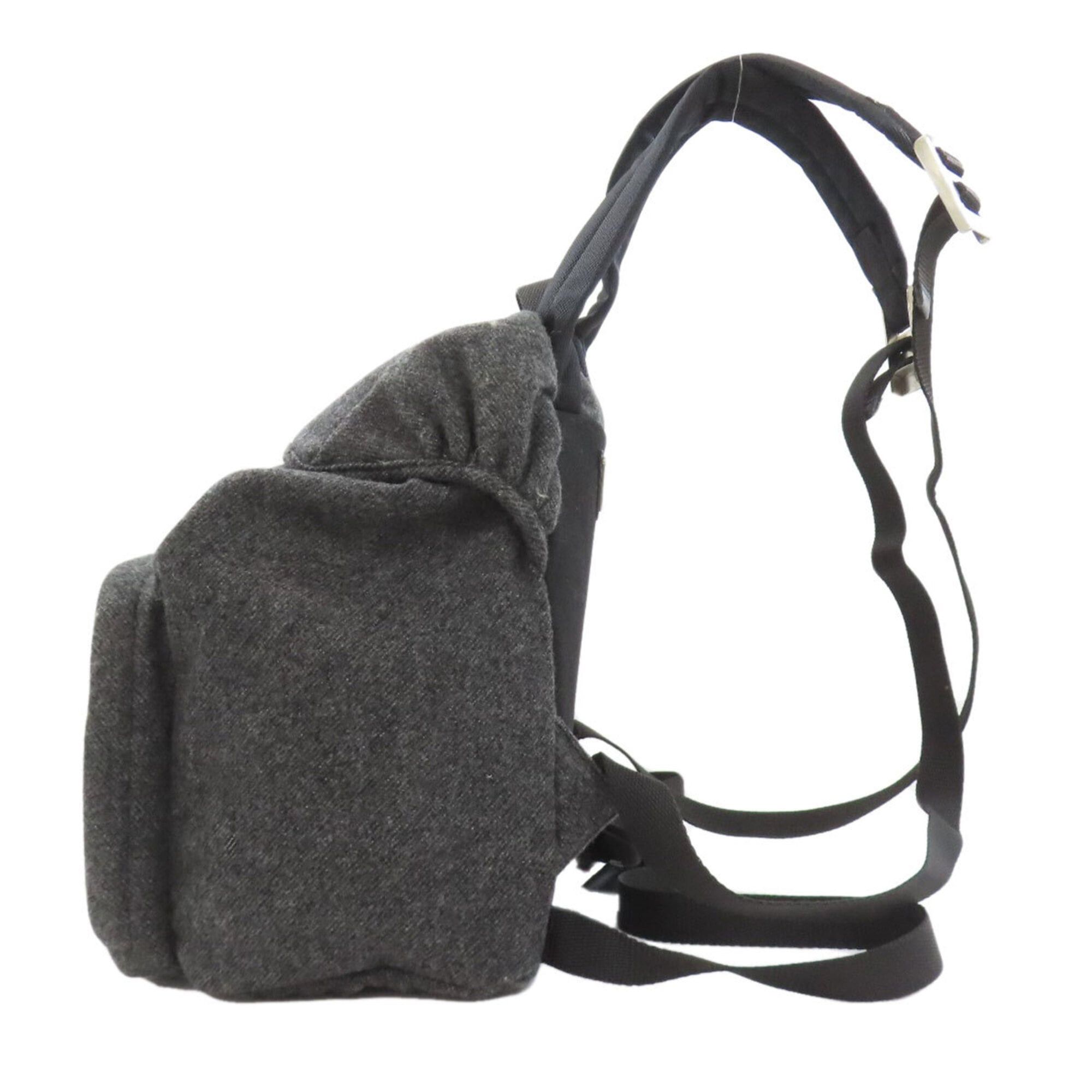 Prada Prada logo hardware backpack/daypack, wool, women's bag Size ONE SIZE - 3 Thumbnail
