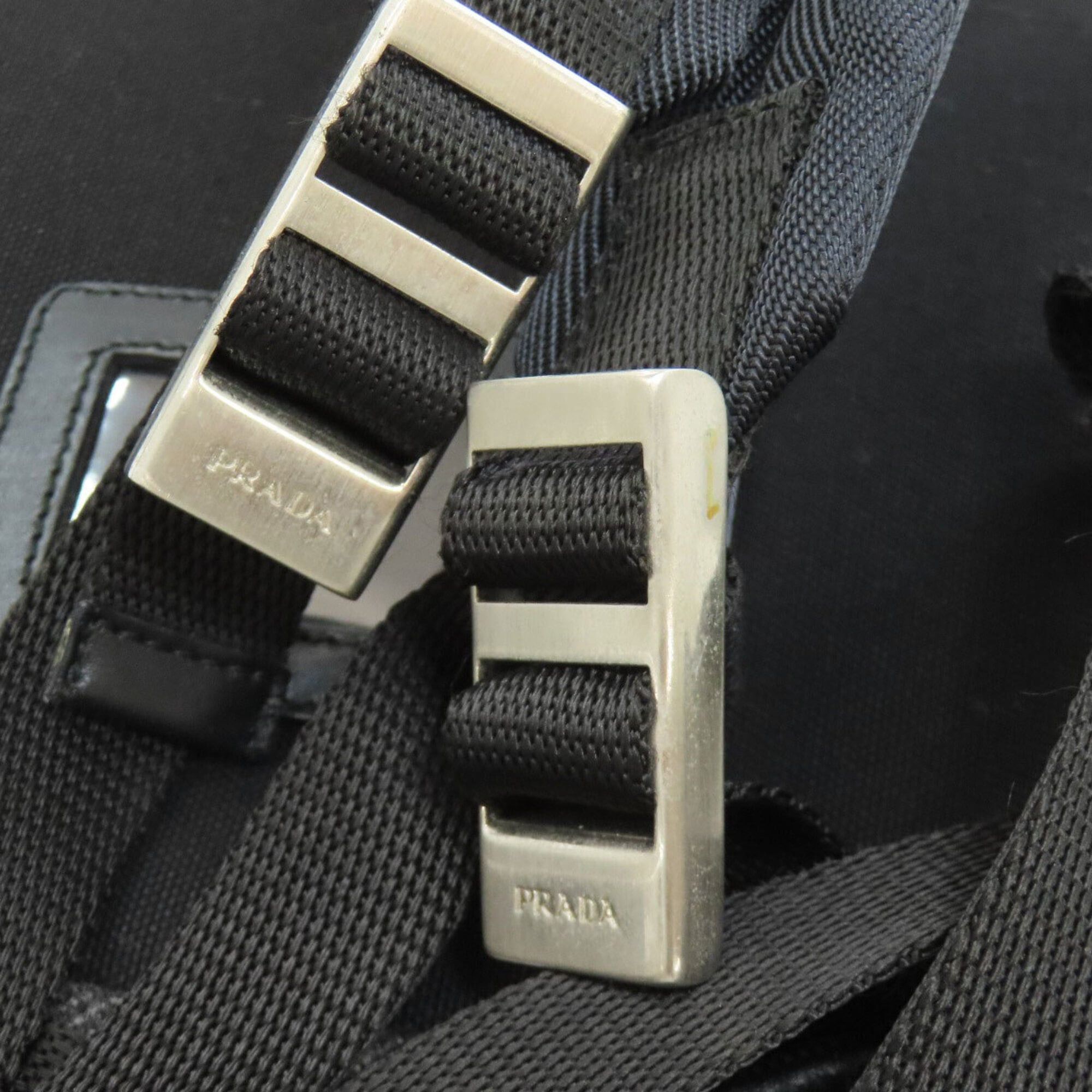 Prada Prada logo hardware backpack/daypack, wool, women's bag Size ONE SIZE - 16 Thumbnail