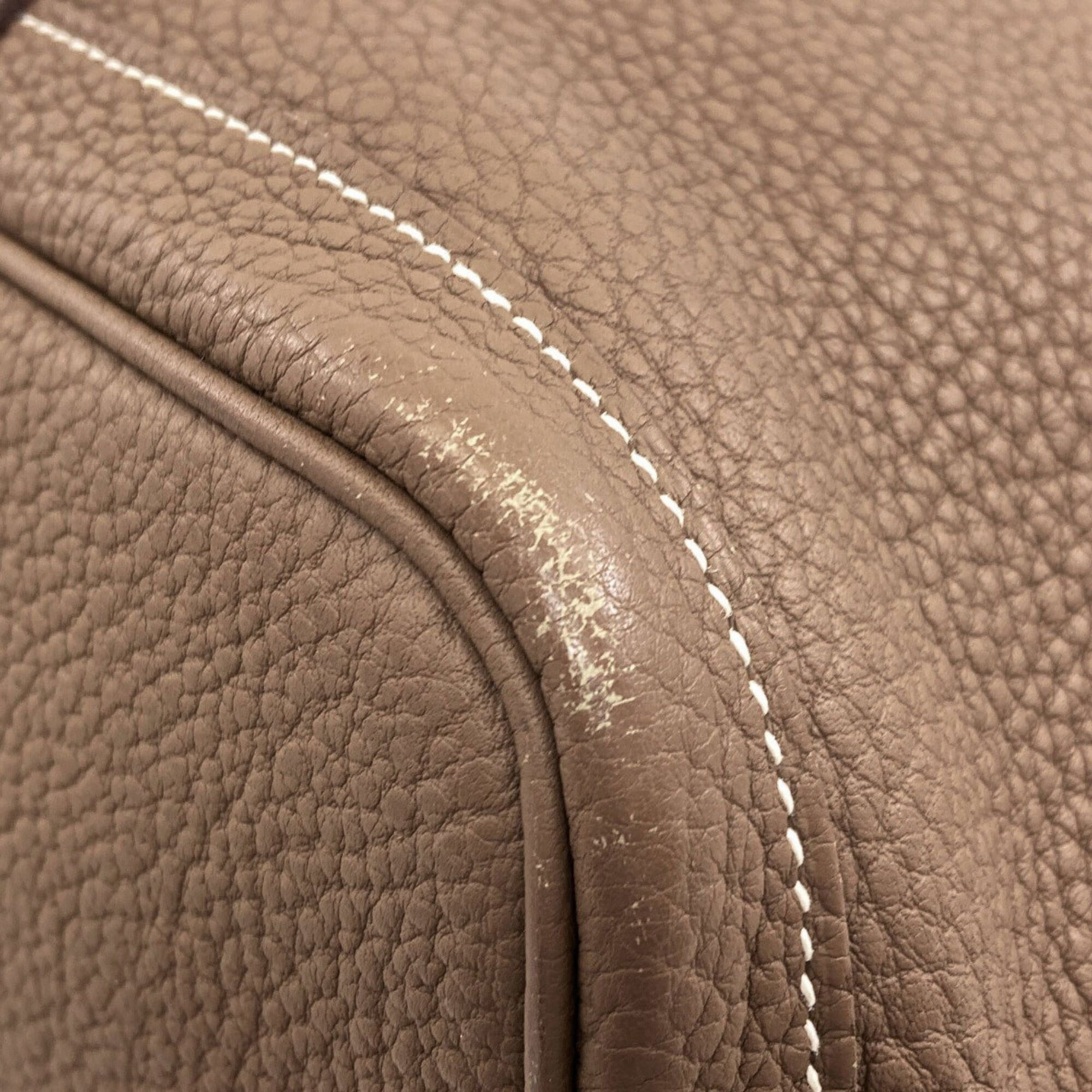 Hermes Hermes Garden Party PM Etoupe Tote Bag with Silver Hardware, Negonda Leather, for Women Size ONE SIZE - 23 Thumbnail