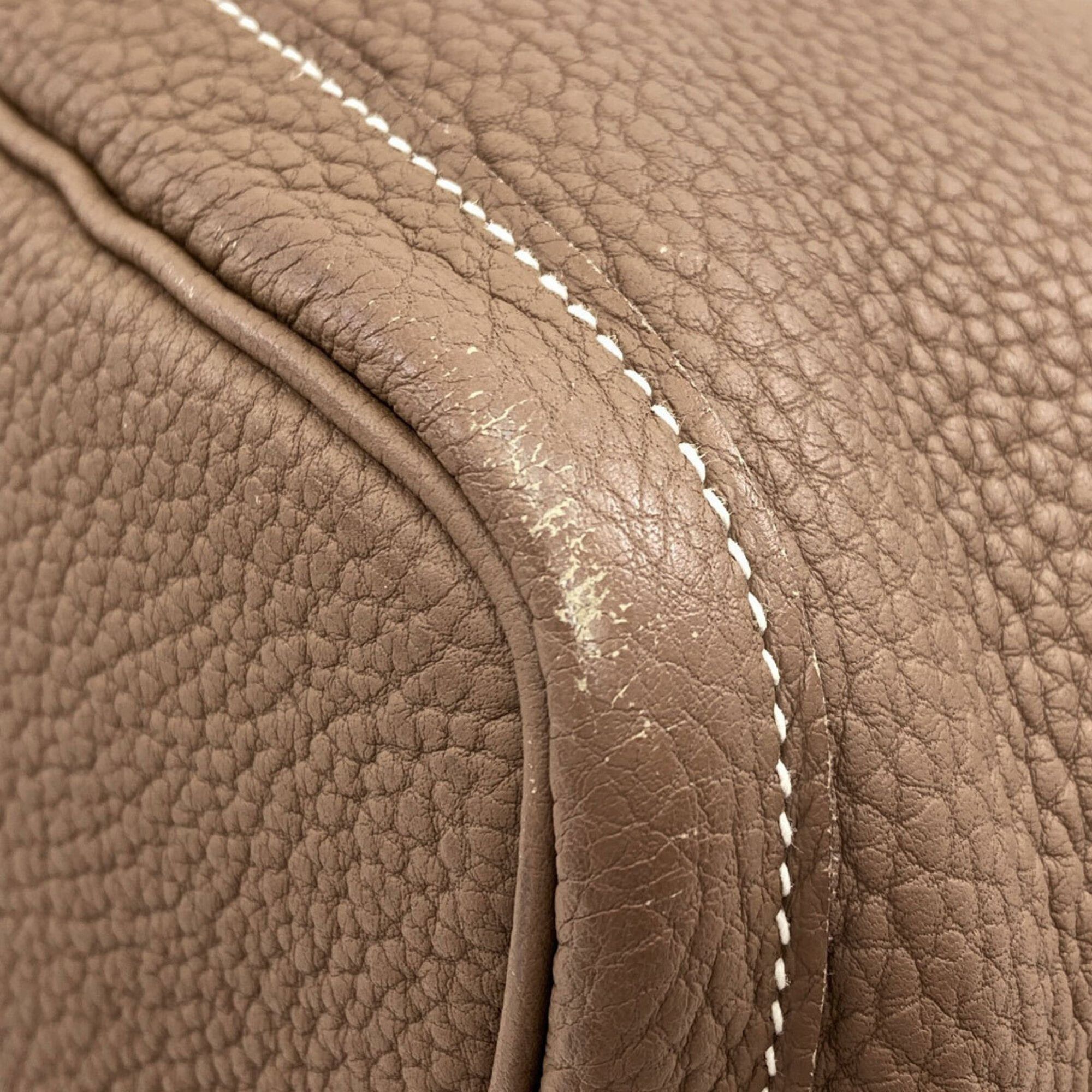 Hermes Hermes Garden Party PM Etoupe Tote Bag with Silver Hardware, Negonda Leather, for Women Size ONE SIZE - 25 Thumbnail