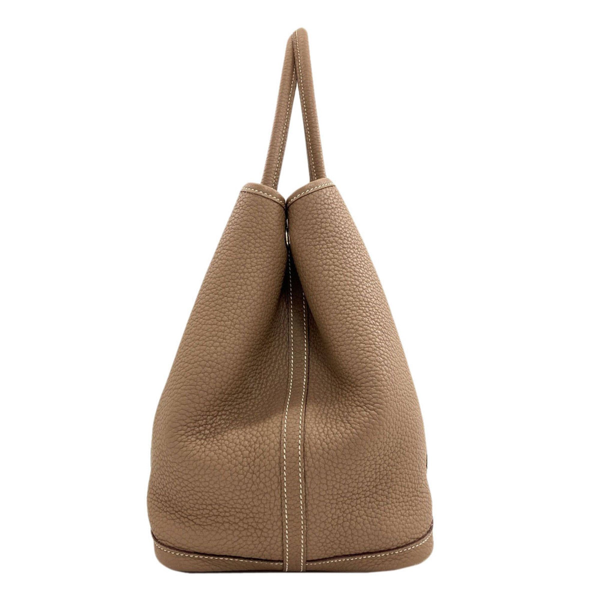 Hermes Hermes Garden Party PM Etoupe Tote Bag with Silver Hardware, Negonda Leather, for Women Size ONE SIZE - 3 Thumbnail