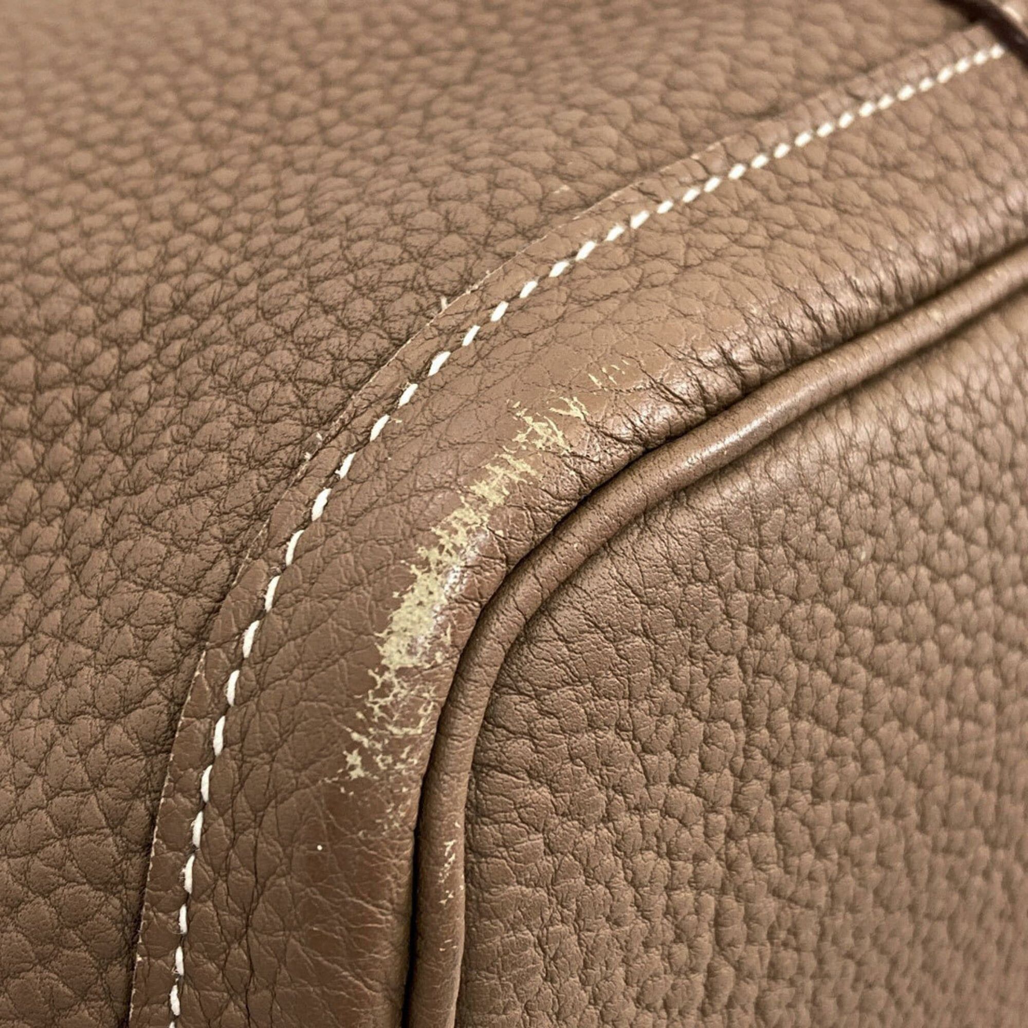 Hermes Hermes Garden Party PM Etoupe Tote Bag with Silver Hardware, Negonda Leather, for Women Size ONE SIZE - 24 Thumbnail