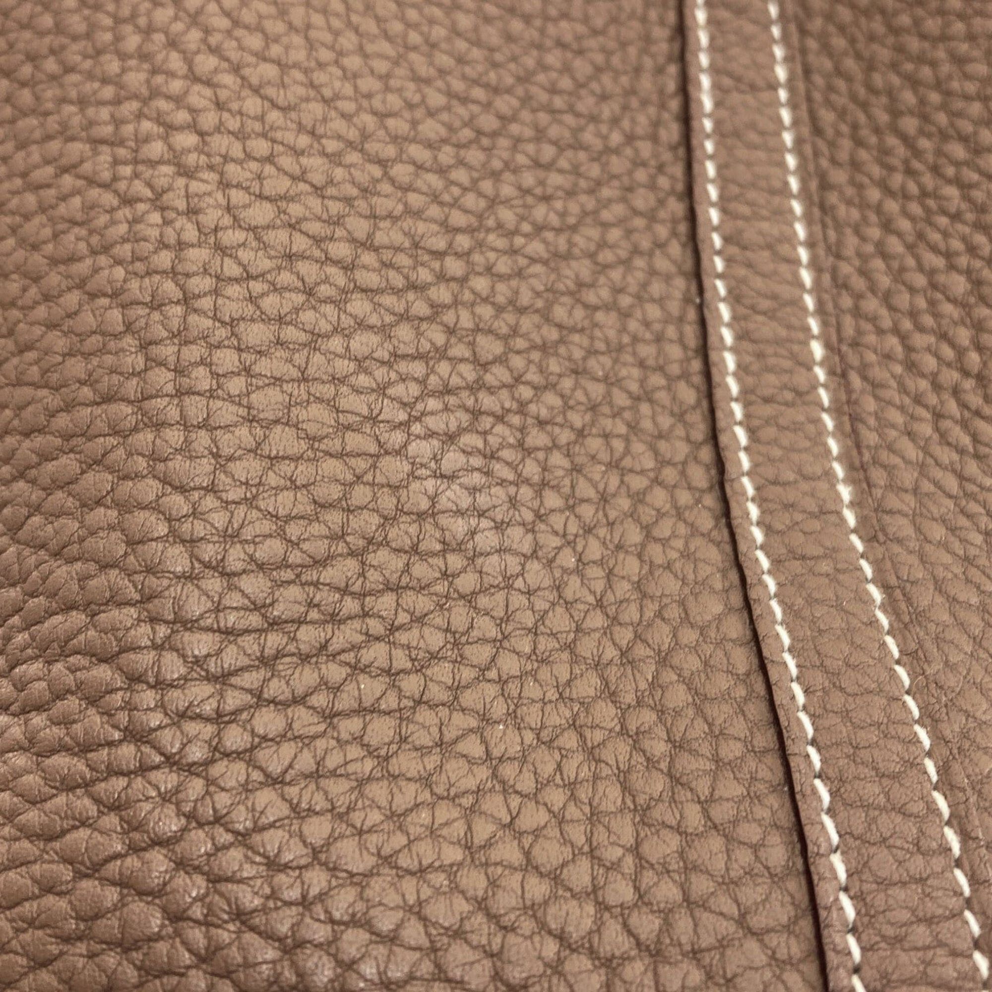 Hermes Hermes Garden Party PM Etoupe Tote Bag with Silver Hardware, Negonda Leather, for Women Size ONE SIZE - 13 Thumbnail