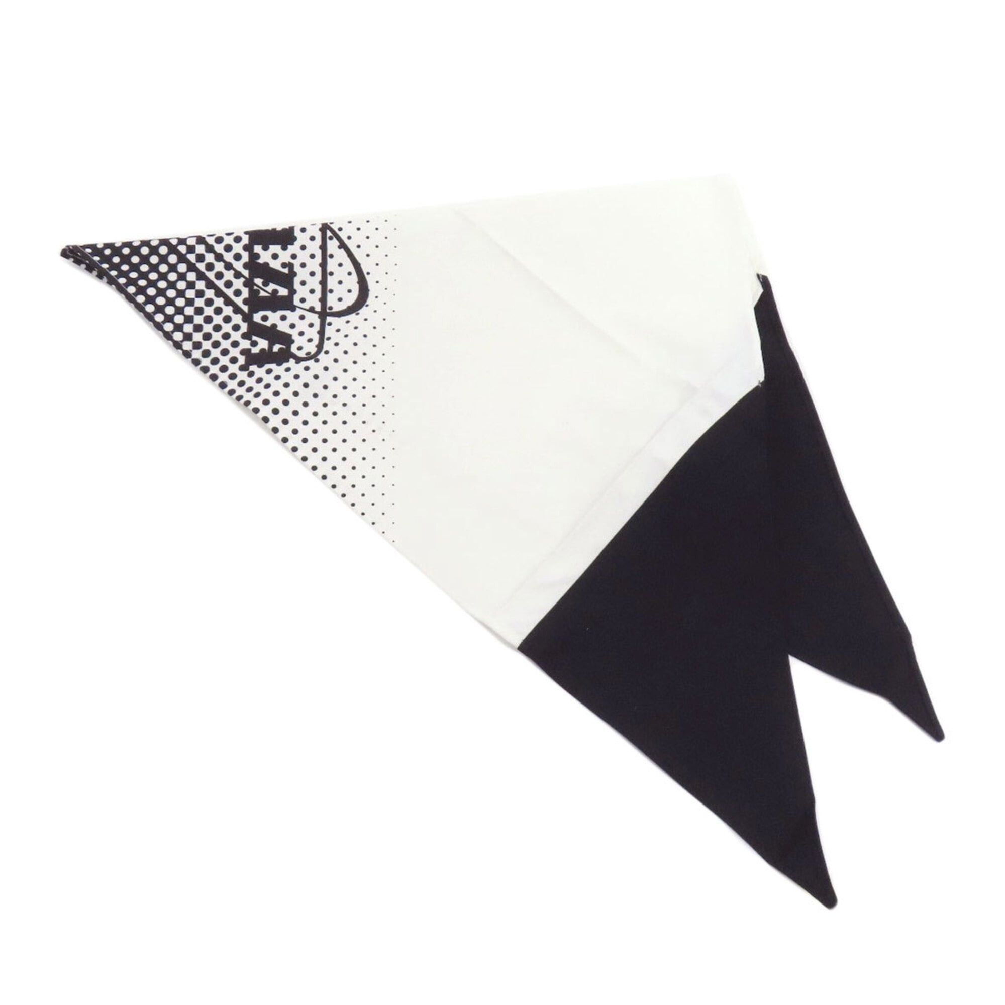 Prada Prada Triangle Dot Scarf/Muffler, Cotton, Women's Size ONE SIZE - 2 Thumbnail