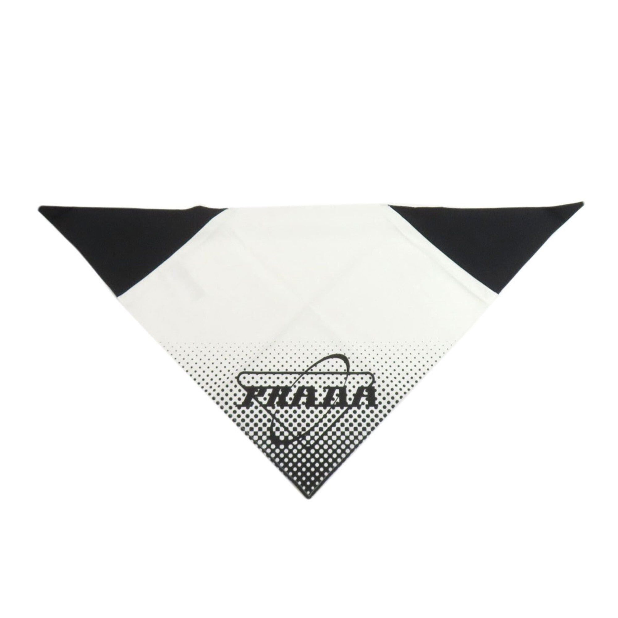 Prada Prada Triangle Dot Scarf/Muffler, Cotton, Women's Size ONE SIZE - 3 Thumbnail