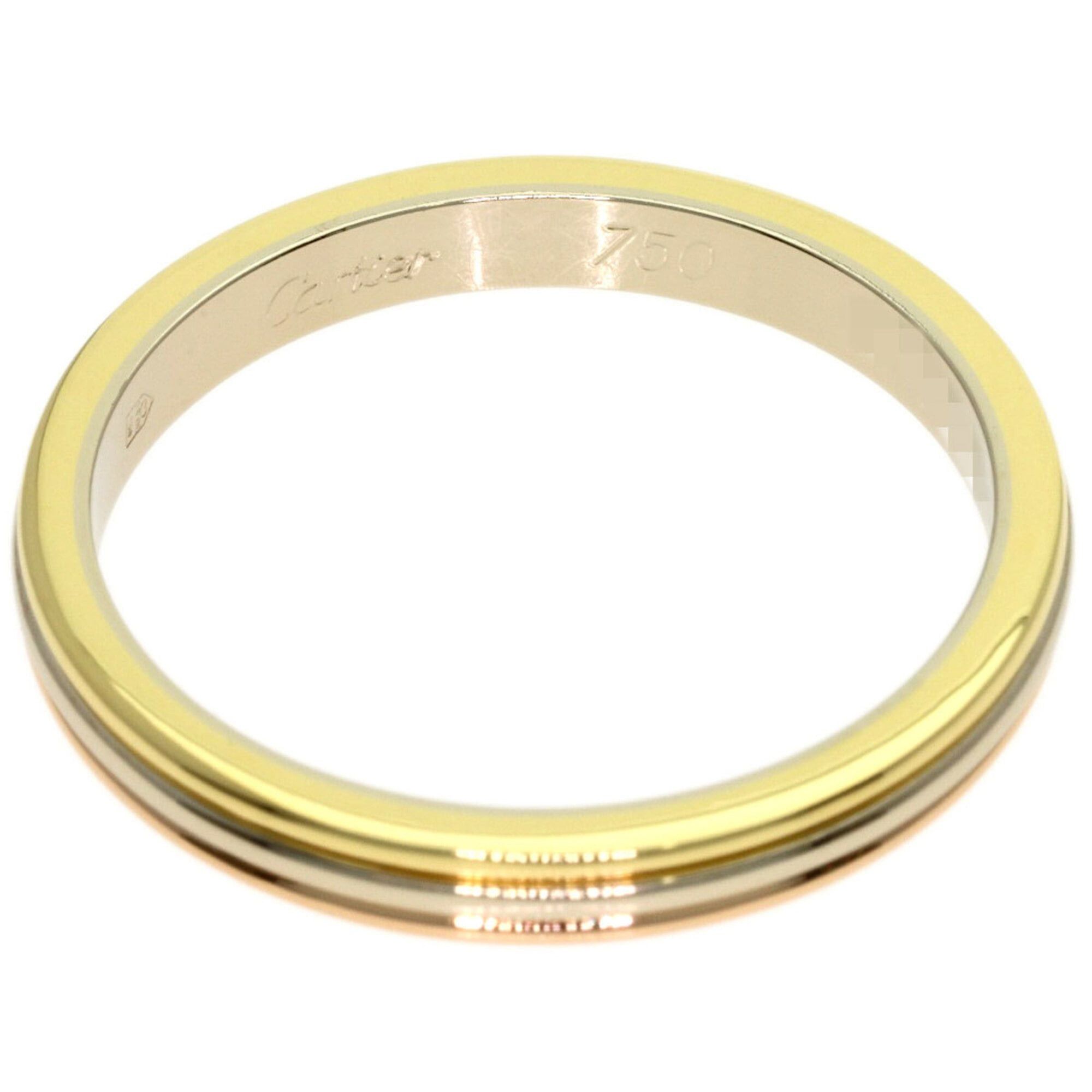 Cartier Cartier 3-color #60 Ring - 18K Yellow Gold/18K Pink White Gold Women's Size ONE SIZE - 4 Thumbnail