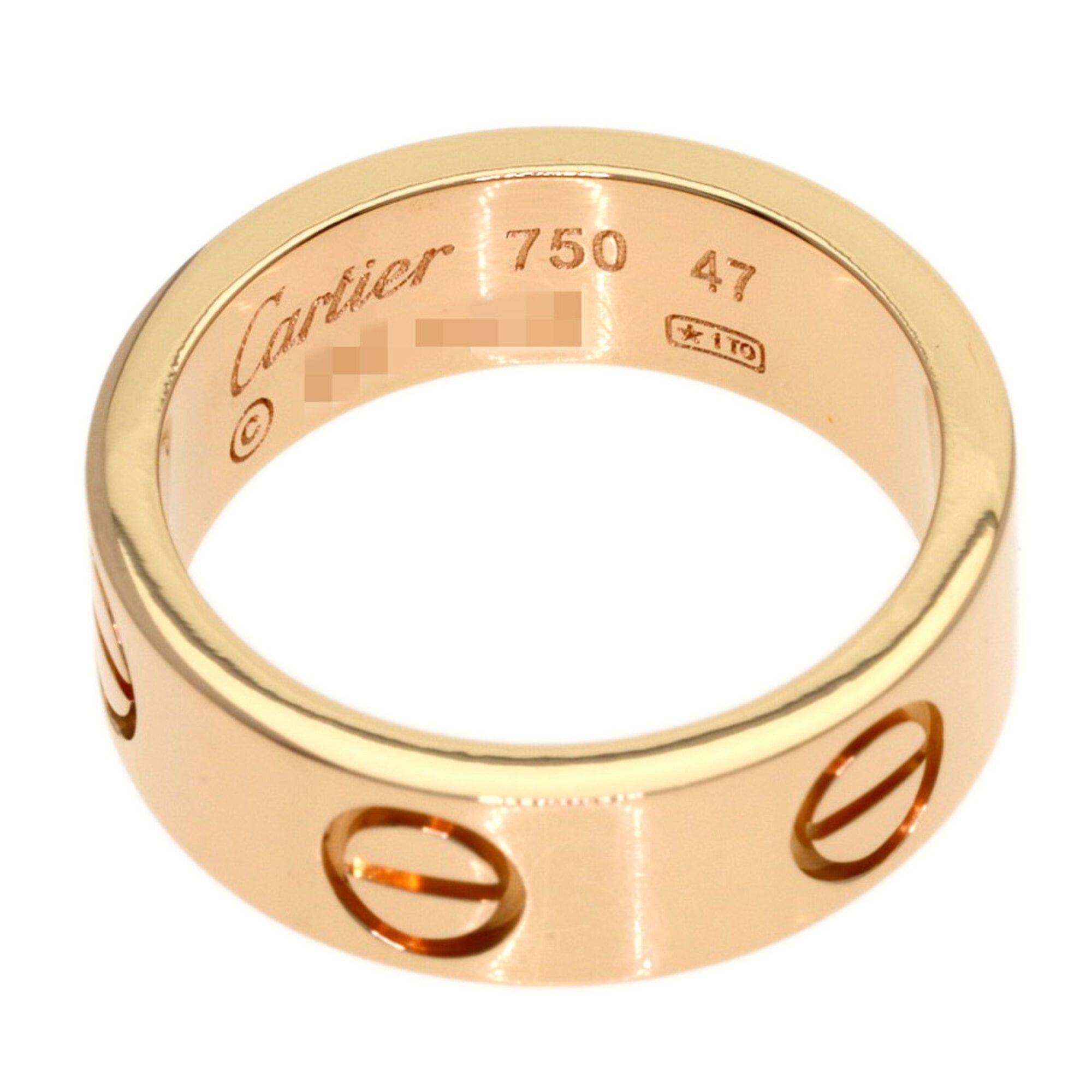 Cartier Cartier Love Ring #47, 18K Pink Gold, Women's Size ONE SIZE - 4 Thumbnail