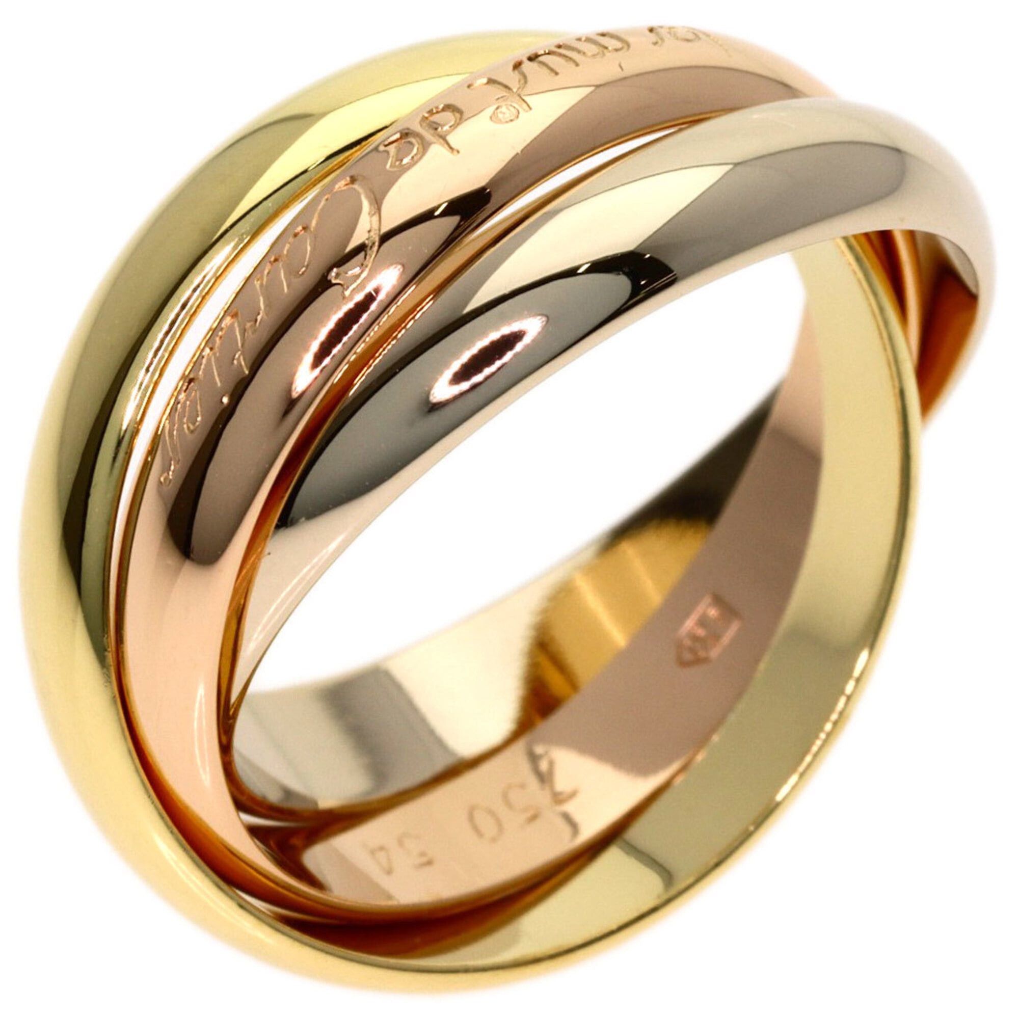 Cartier Cartier Trinity #54 Ring - 18K Yellow Gold/18K Pink White Gold Women's Size ONE SIZE - 2 Thumbnail