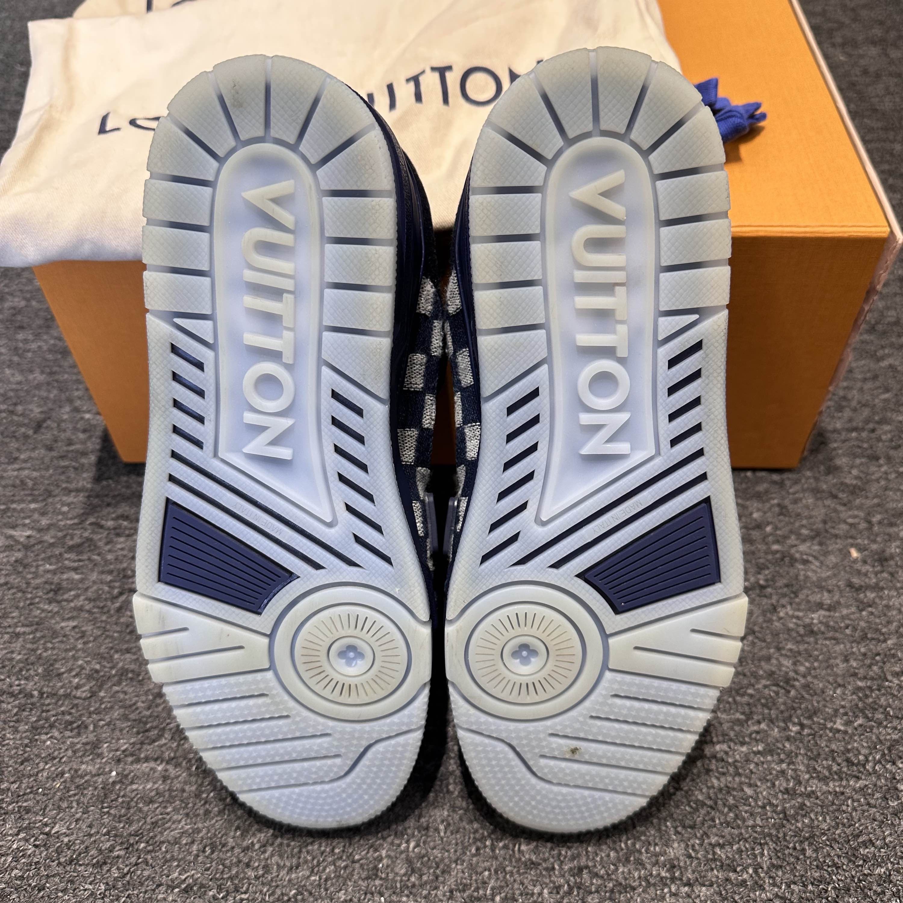 Louis Vuitton Louis Vuitton Damier Denim Trainer Sneakers US 6 Size US 6 / EU 39 - 4 Thumbnail