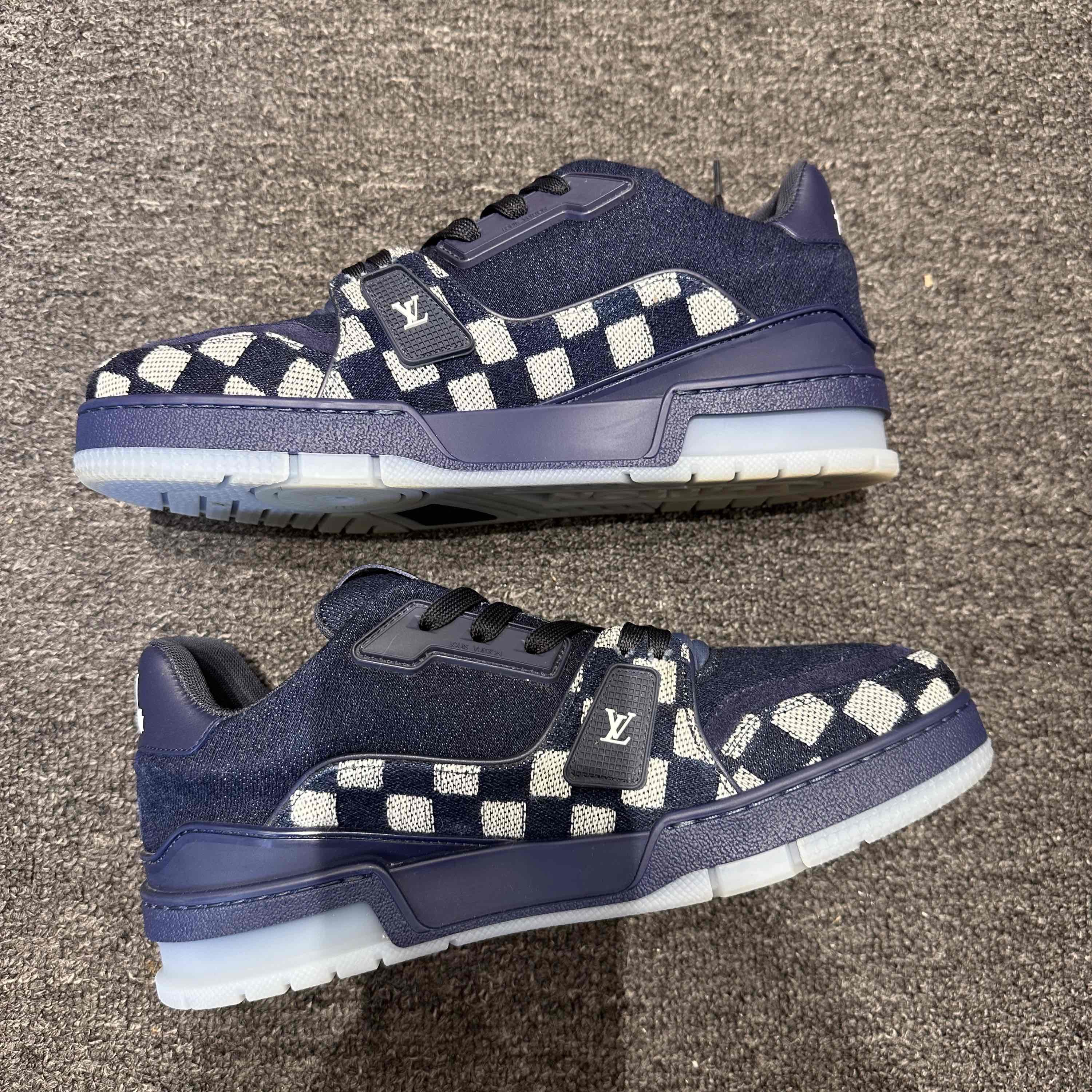Louis Vuitton Louis Vuitton Damier Denim Trainer Sneakers US 6 Size US 6 / EU 39 - 8 Thumbnail