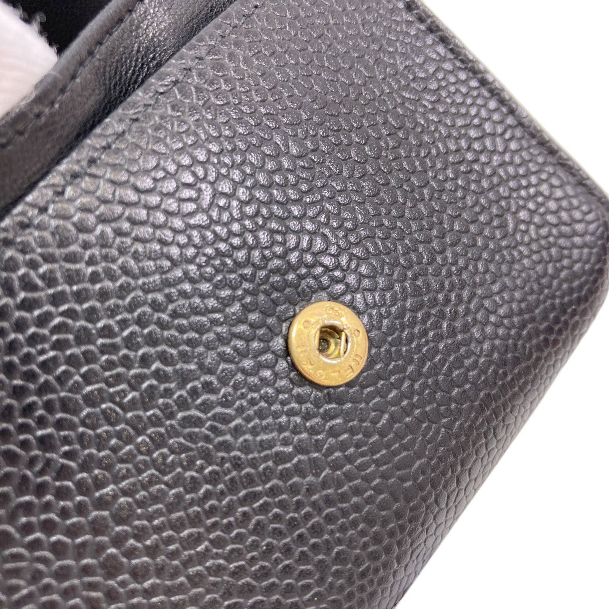 Chanel Chanel Coco Mark Stitch Gold Hardware Coin Case, Grained Calfskin, Women's Size ONE SIZE - 11 Thumbnail