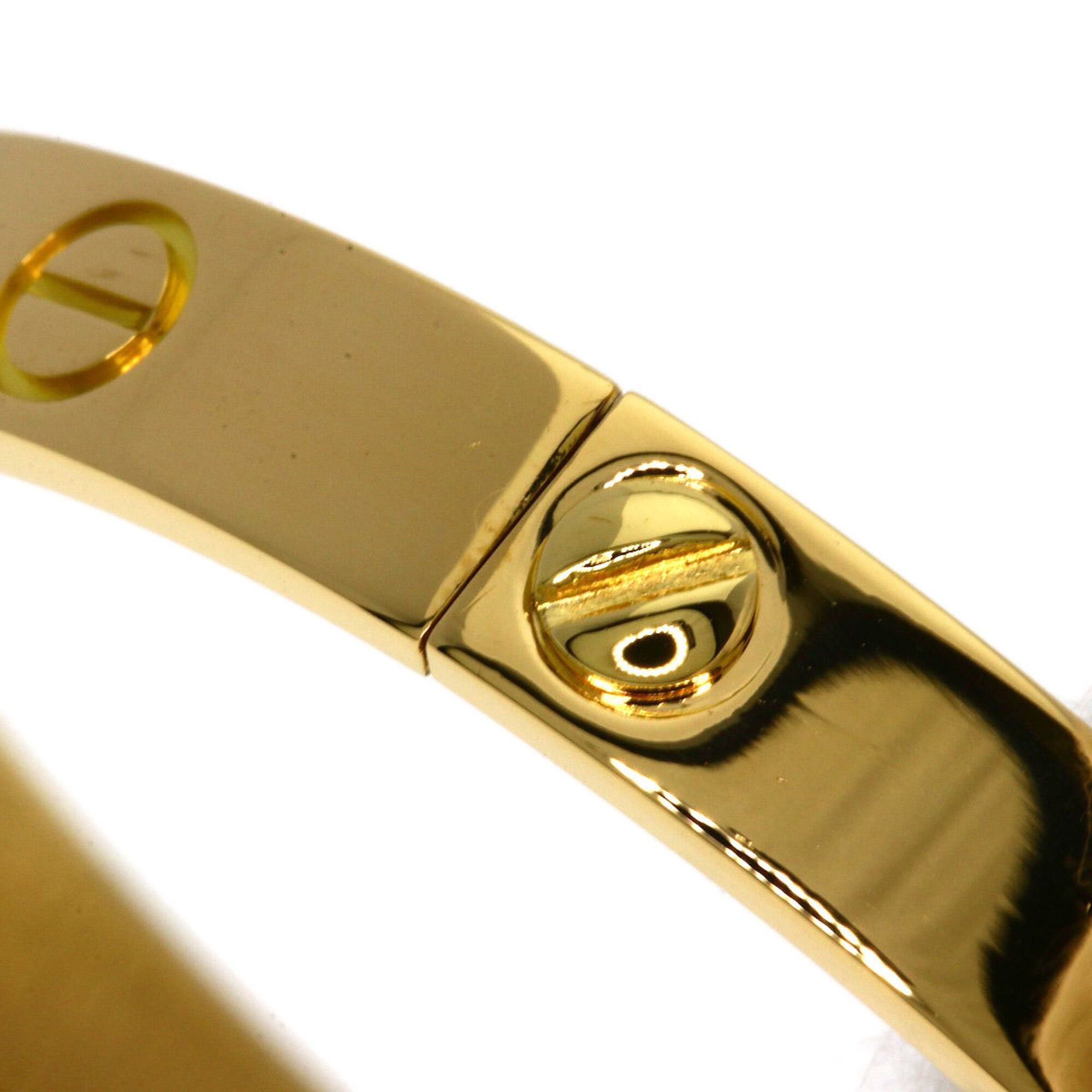 Cartier Cartier Love Bracelet (No Screwdriver) #17 Bracelet, 18K Yellow Gold, Women's Size ONE SIZE - 12 Thumbnail