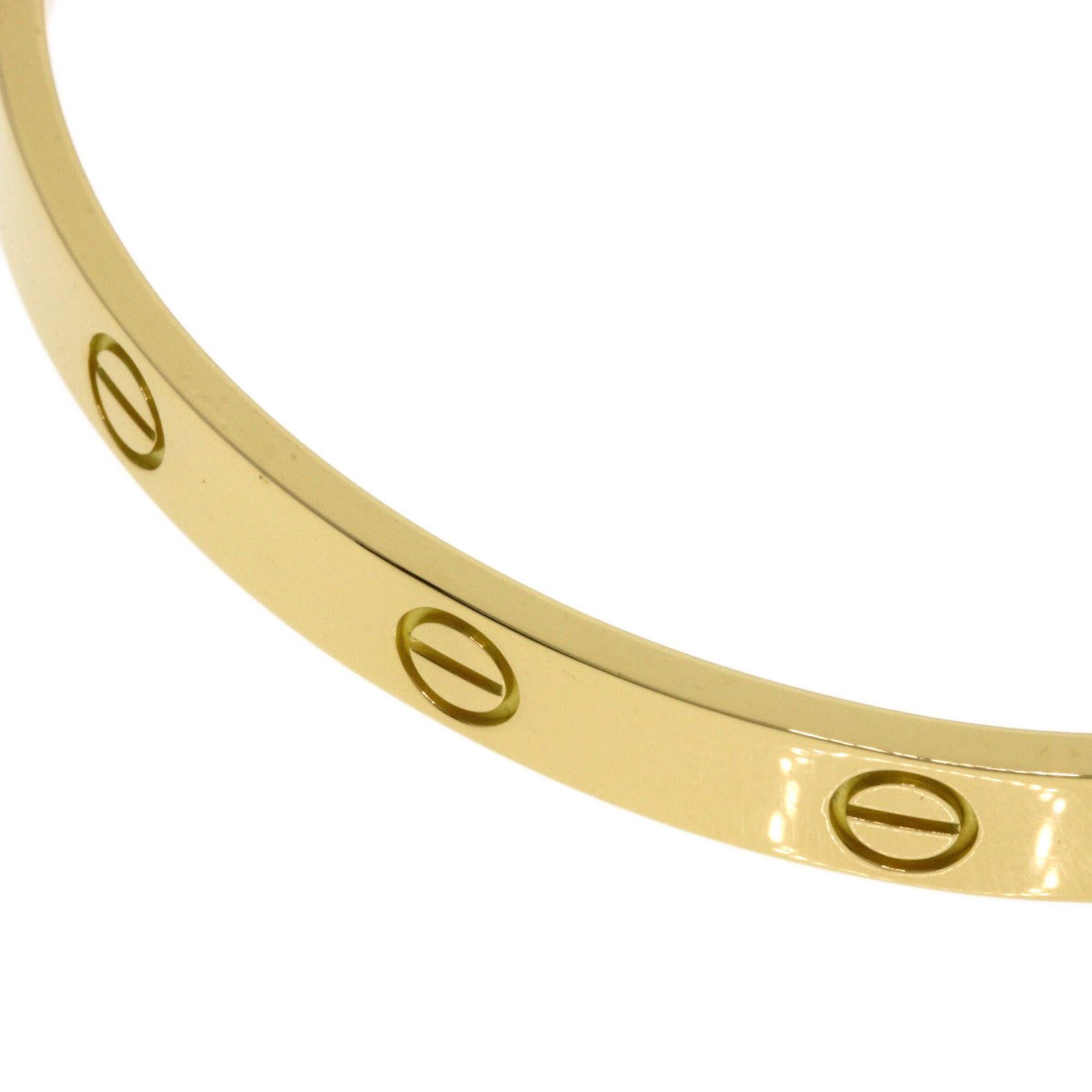 Cartier Cartier Love Bracelet (No Screwdriver) #17 Bracelet, 18K Yellow Gold, Women's Size ONE SIZE - 3 Thumbnail
