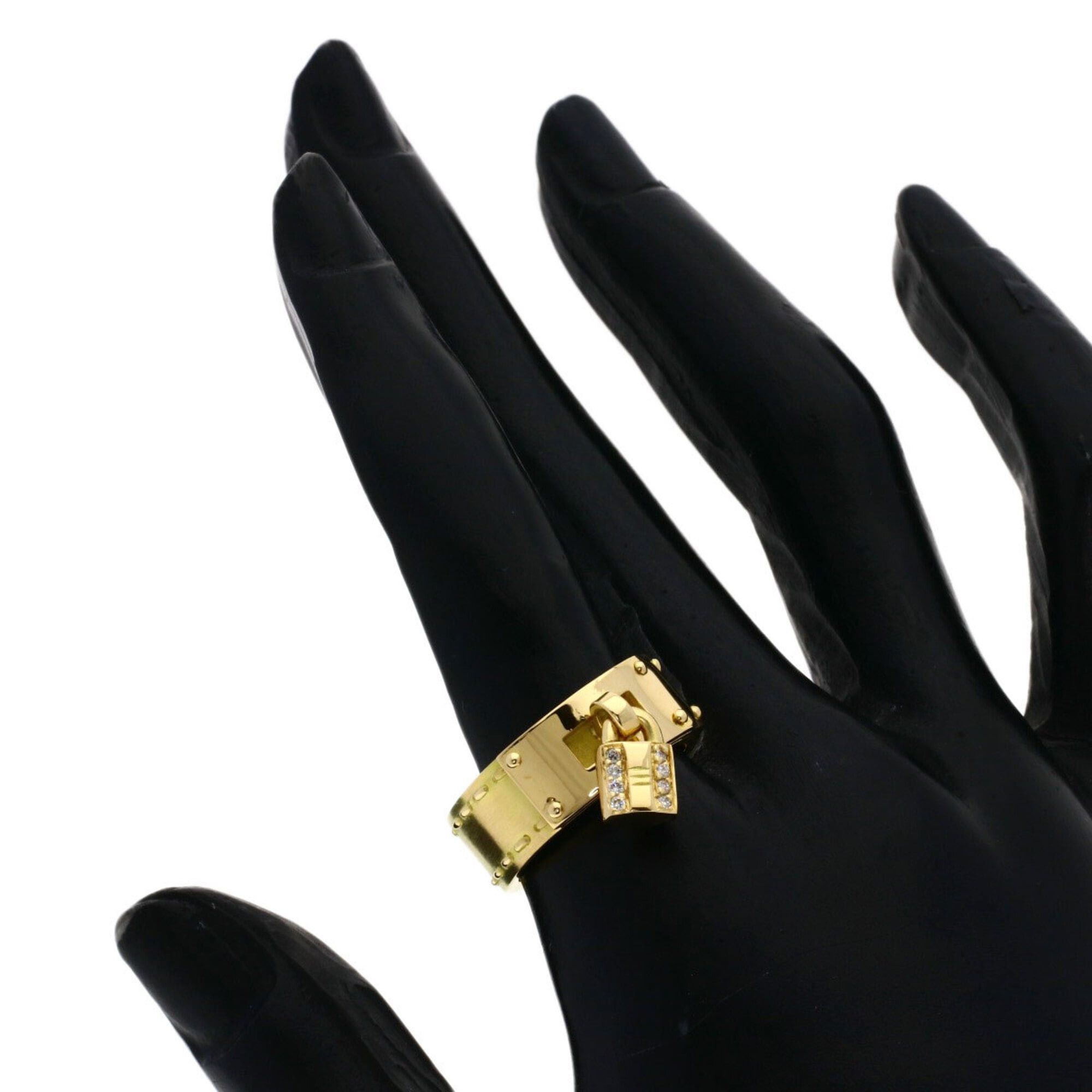 Hermes Hermes Kelly Diamond Ring #54, 18K Yellow Gold, Women's Size ONE SIZE - 8 Thumbnail