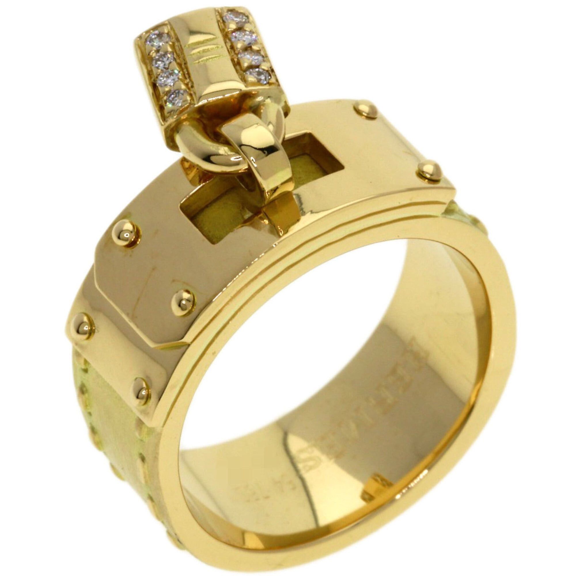 Hermes Hermes Kelly Diamond Ring #54, 18K Yellow Gold, Women's Size ONE SIZE - 2 Thumbnail