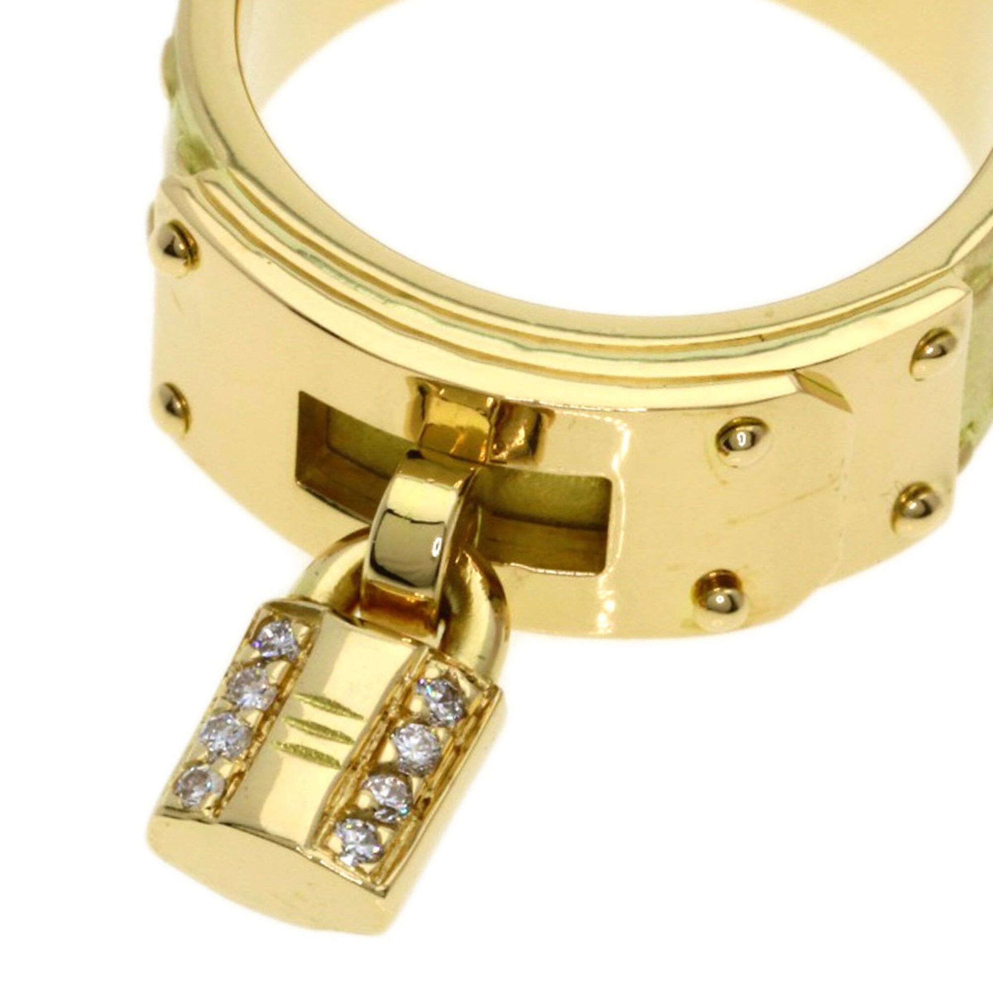 Hermes Hermes Kelly Diamond Ring #54, 18K Yellow Gold, Women's Size ONE SIZE - 6 Thumbnail