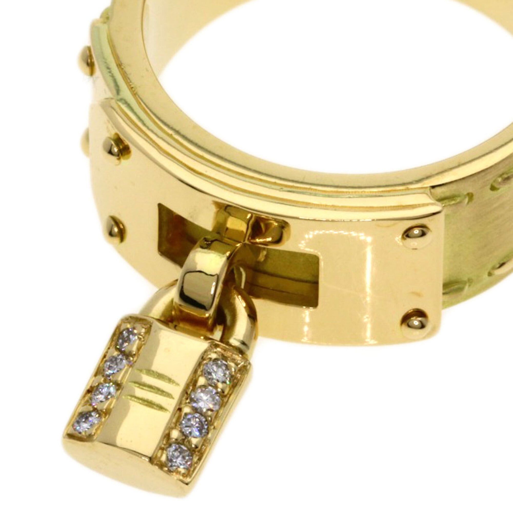 Hermes Hermes Kelly Diamond Ring #54, 18K Yellow Gold, Women's Size ONE SIZE - 7 Thumbnail