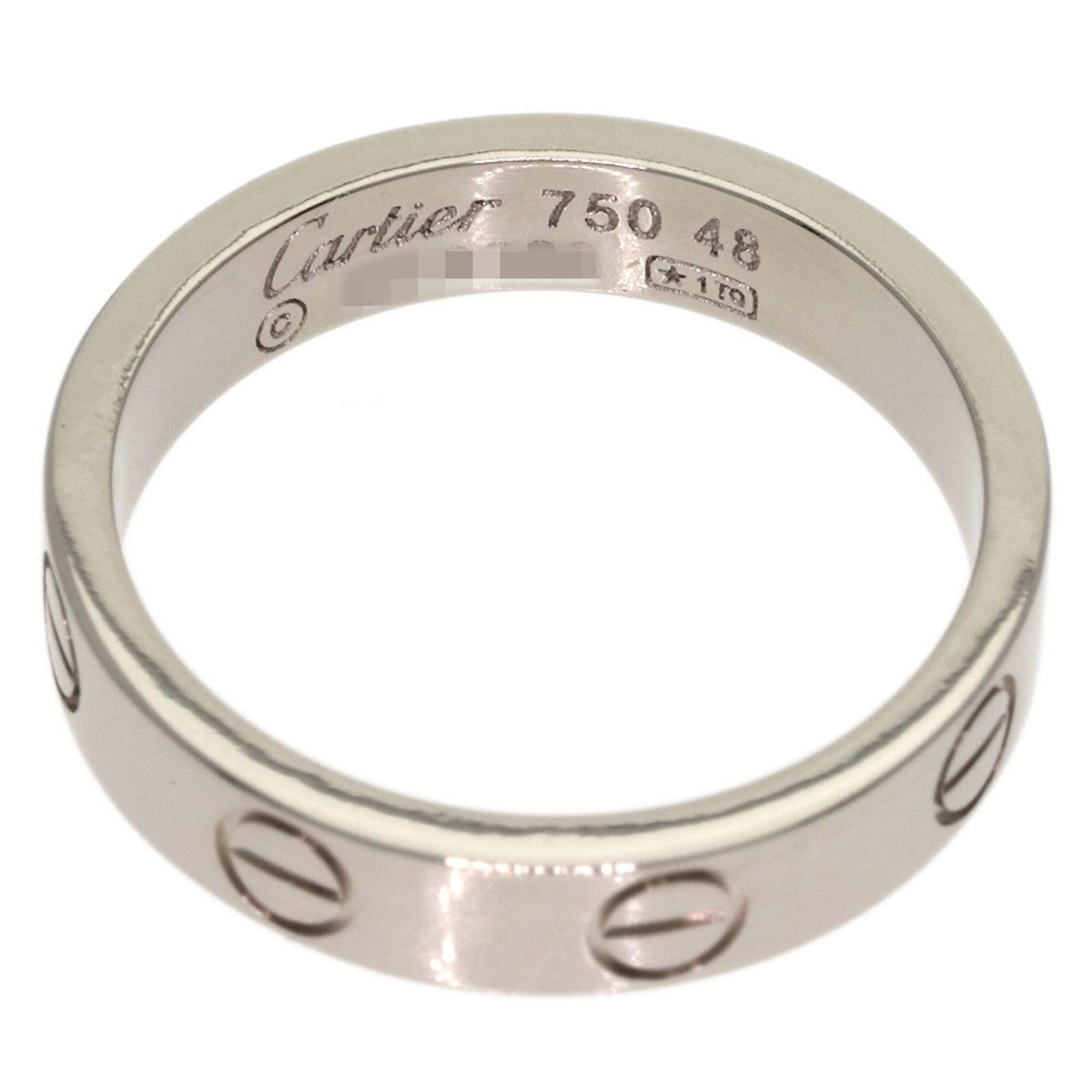 Cartier Cartier Love Ring #48, 18K White Gold, Women's Size ONE SIZE - 4 Thumbnail