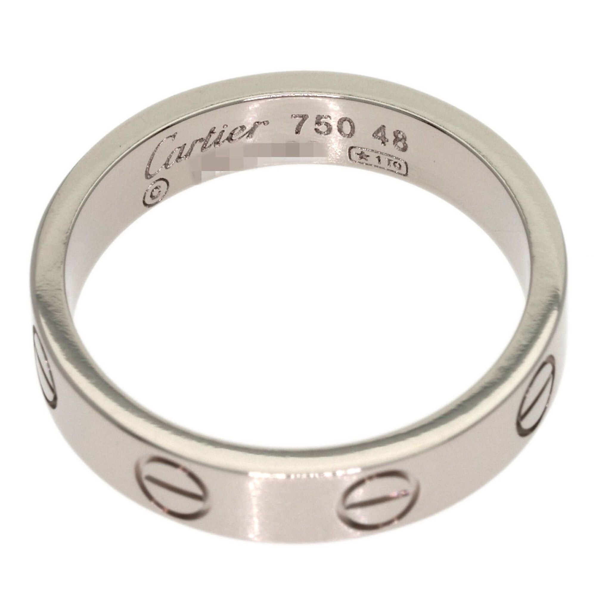 Cartier Cartier Love Ring #48, 18K White Gold, Women's Size ONE SIZE - 4 Thumbnail