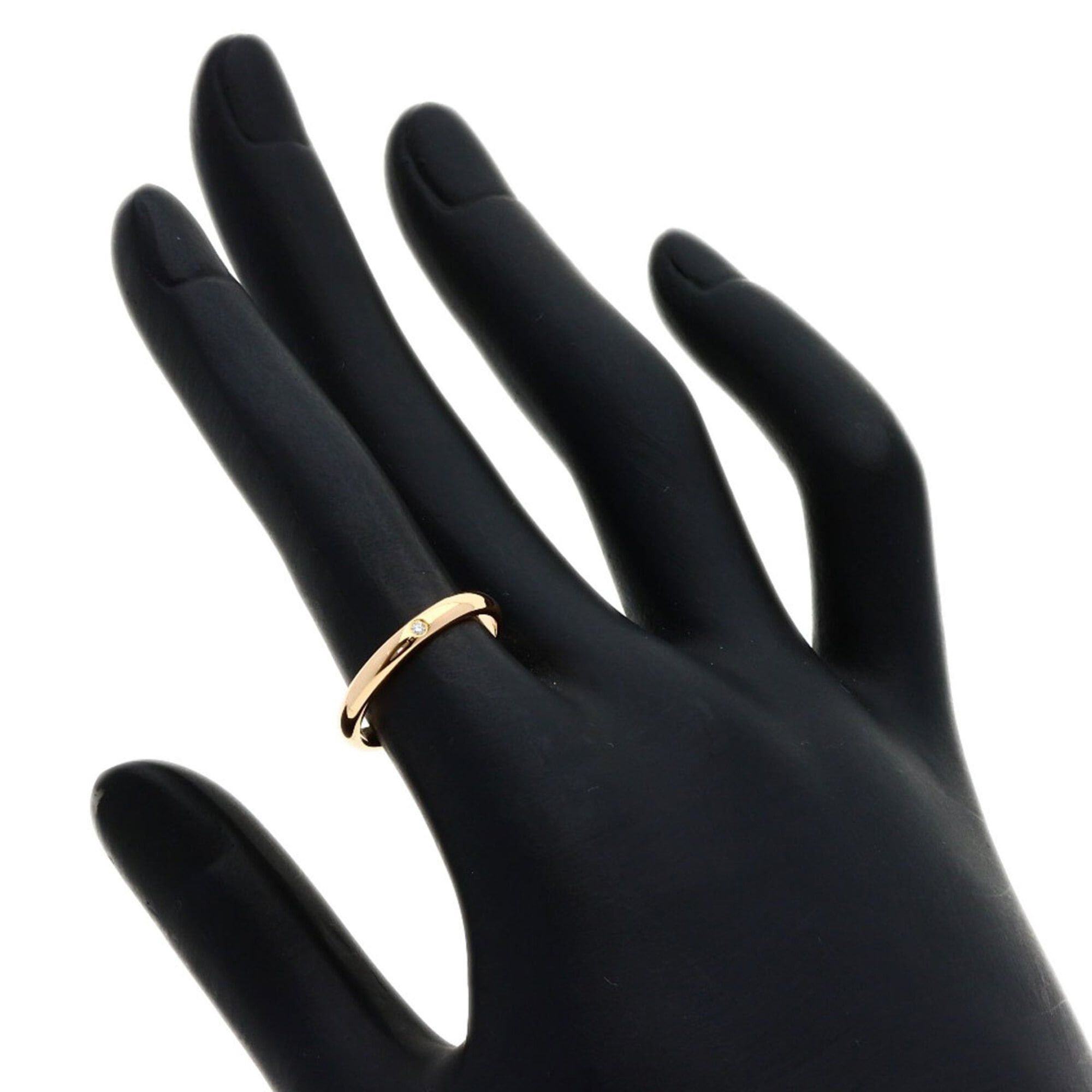 Cartier Cartier Wedding Ring, 1P Diamond, Size #51, 18K Pink Gold, Women's Size ONE SIZE - 6 Thumbnail