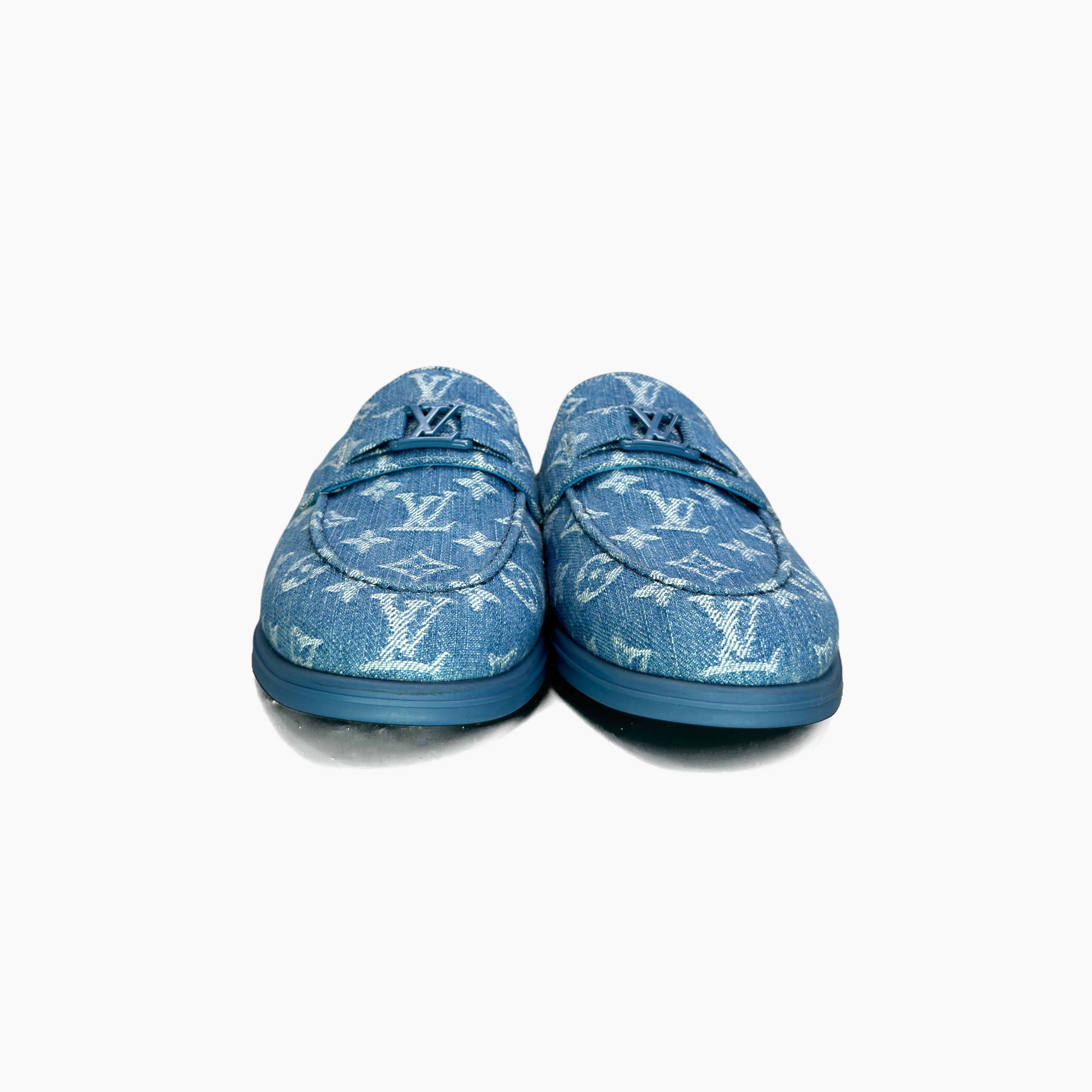 Louis Vuitton Louis Vuitton Monogram Denim Slip Ons US 8.5 Size US 8.5 / EU 41-42 - 5 Thumbnail
