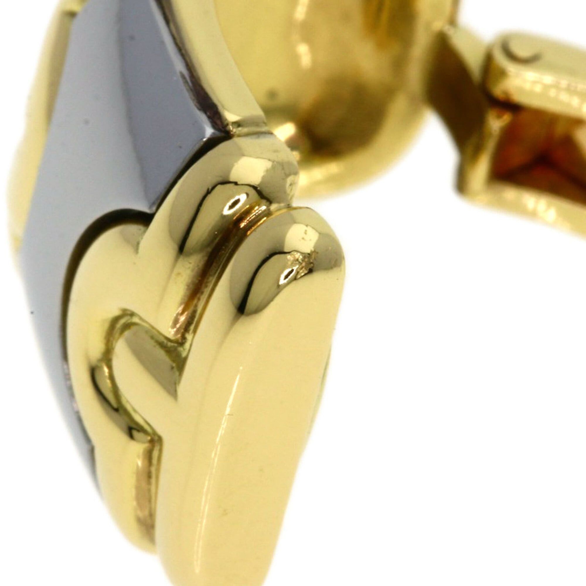 Bvlgari Bvlgari Parentesi Earrings, 18K Yellow Gold/Stainless Steel, Women's Size ONE SIZE - 6 Thumbnail