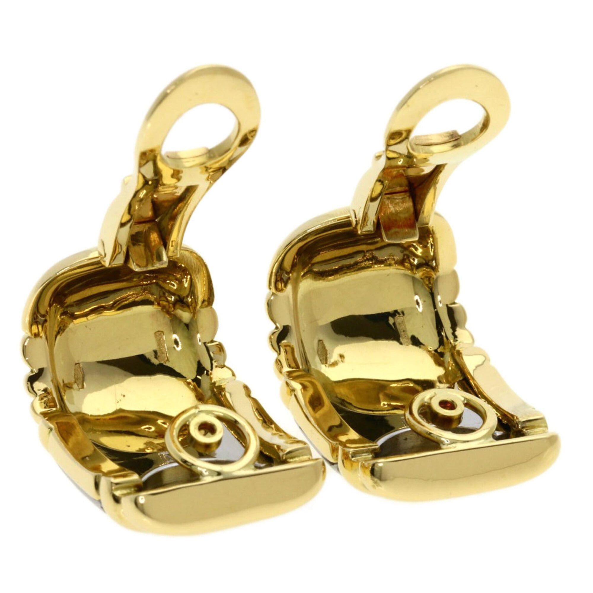 Bvlgari Bvlgari Parentesi Earrings, 18K Yellow Gold/Stainless Steel, Women's Size ONE SIZE - 4 Thumbnail