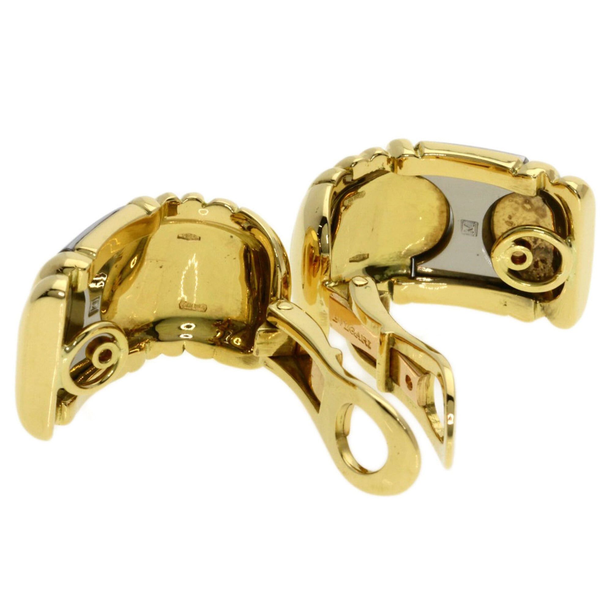 Bvlgari Bvlgari Parentesi Earrings, 18K Yellow Gold/Stainless Steel, Women's Size ONE SIZE - 3 Thumbnail