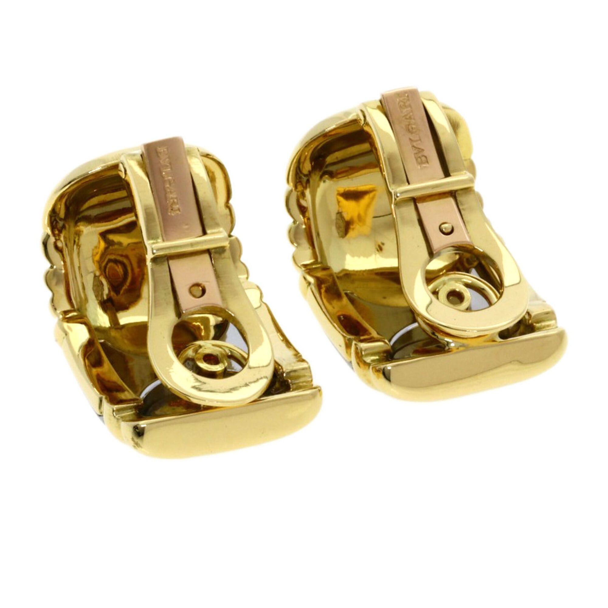 Bvlgari Bvlgari Parentesi Earrings, 18K Yellow Gold/Stainless Steel, Women's Size ONE SIZE - 2 Thumbnail