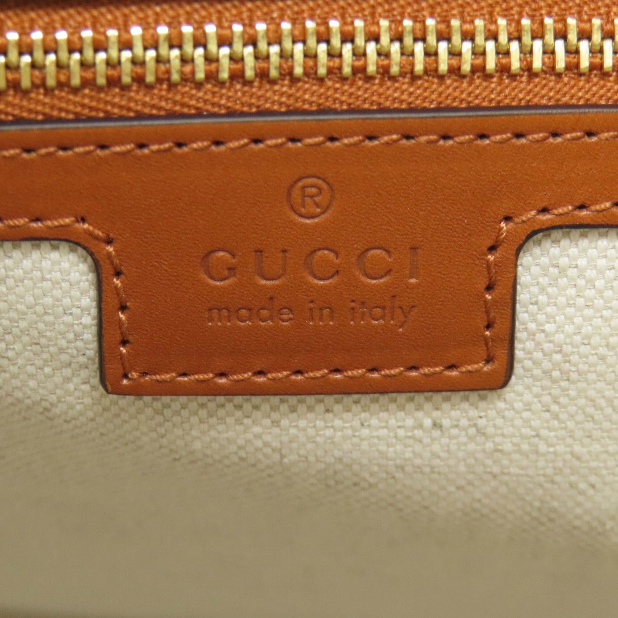 Gucci Gucci 727701 Interlocking G 2-Way Tote Bag, Canvas/Leather, Women's Size ONE SIZE - 6 Thumbnail