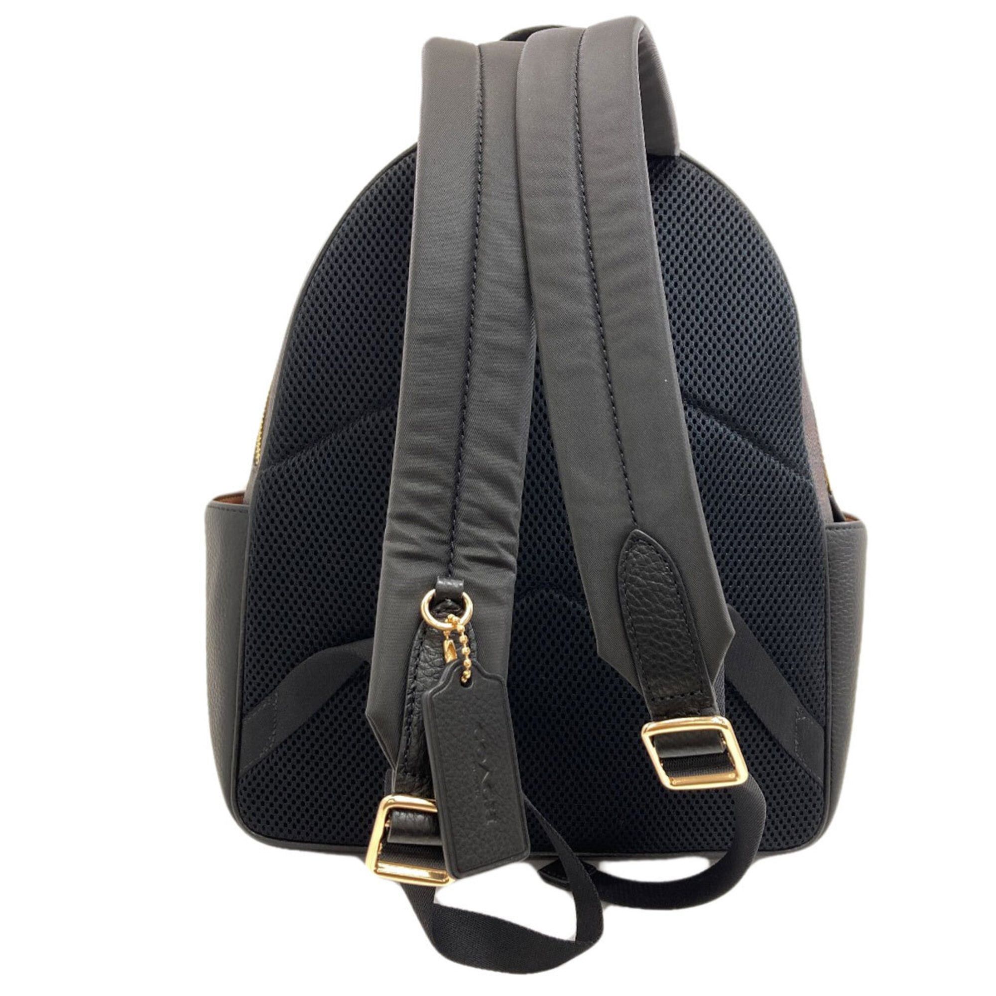 Coach Coach CZ176 Signature Backpack/Daypack, PVC/Calf Leather, Women's Size ONE SIZE - 2 Thumbnail