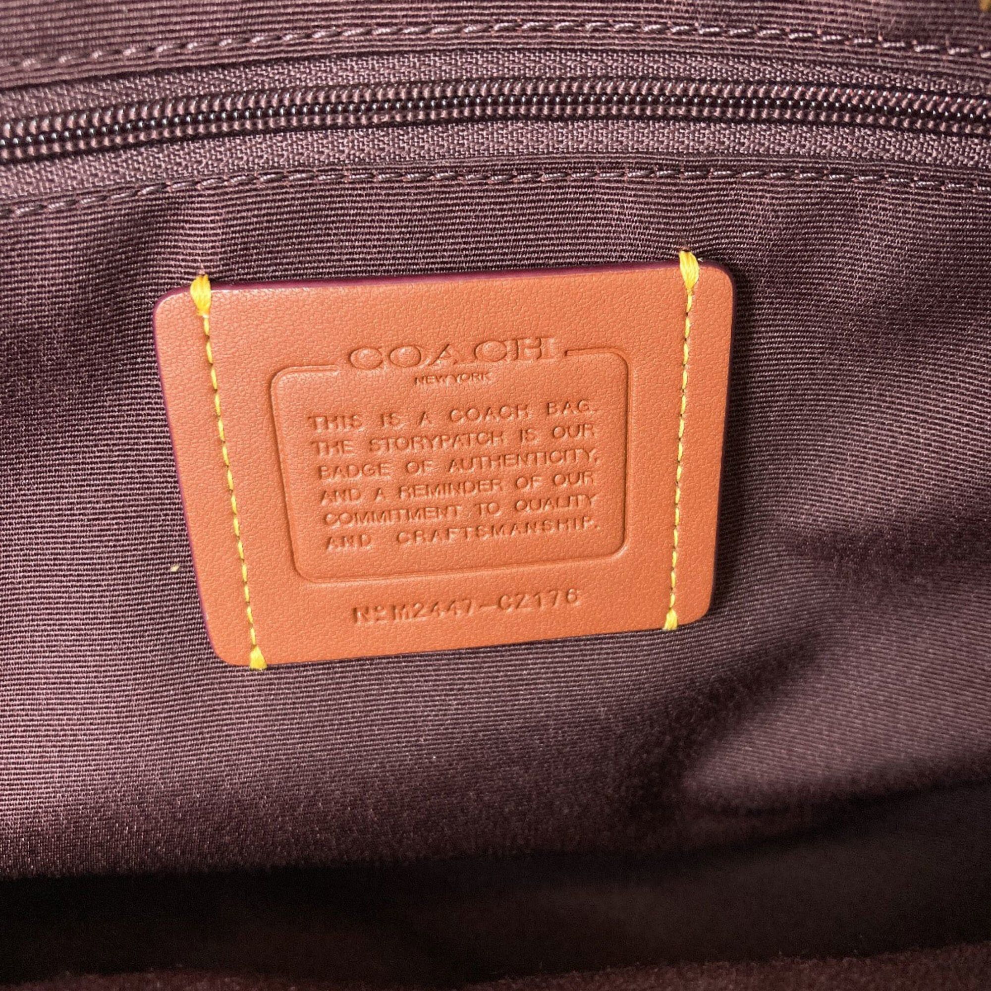 Coach Coach CZ176 Signature Backpack/Daypack, PVC/Calf Leather, Women's Size ONE SIZE - 6 Thumbnail