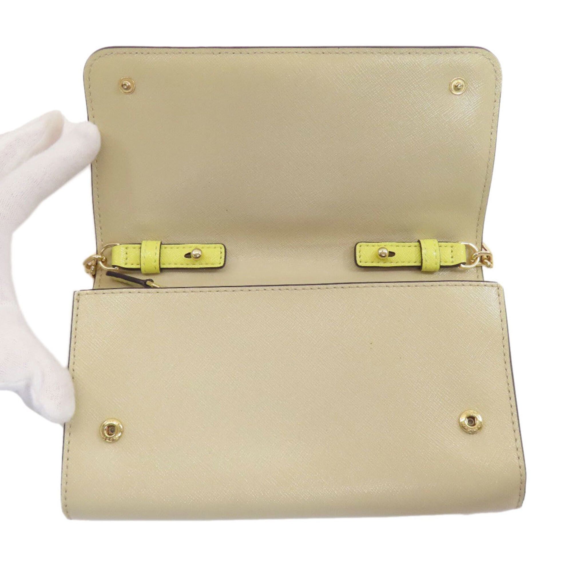 Marc Jacobs Marc Jacobs Chain Shoulder Wallet, Double J Design, Long Leather, Women's Size ONE SIZE - 5 Thumbnail