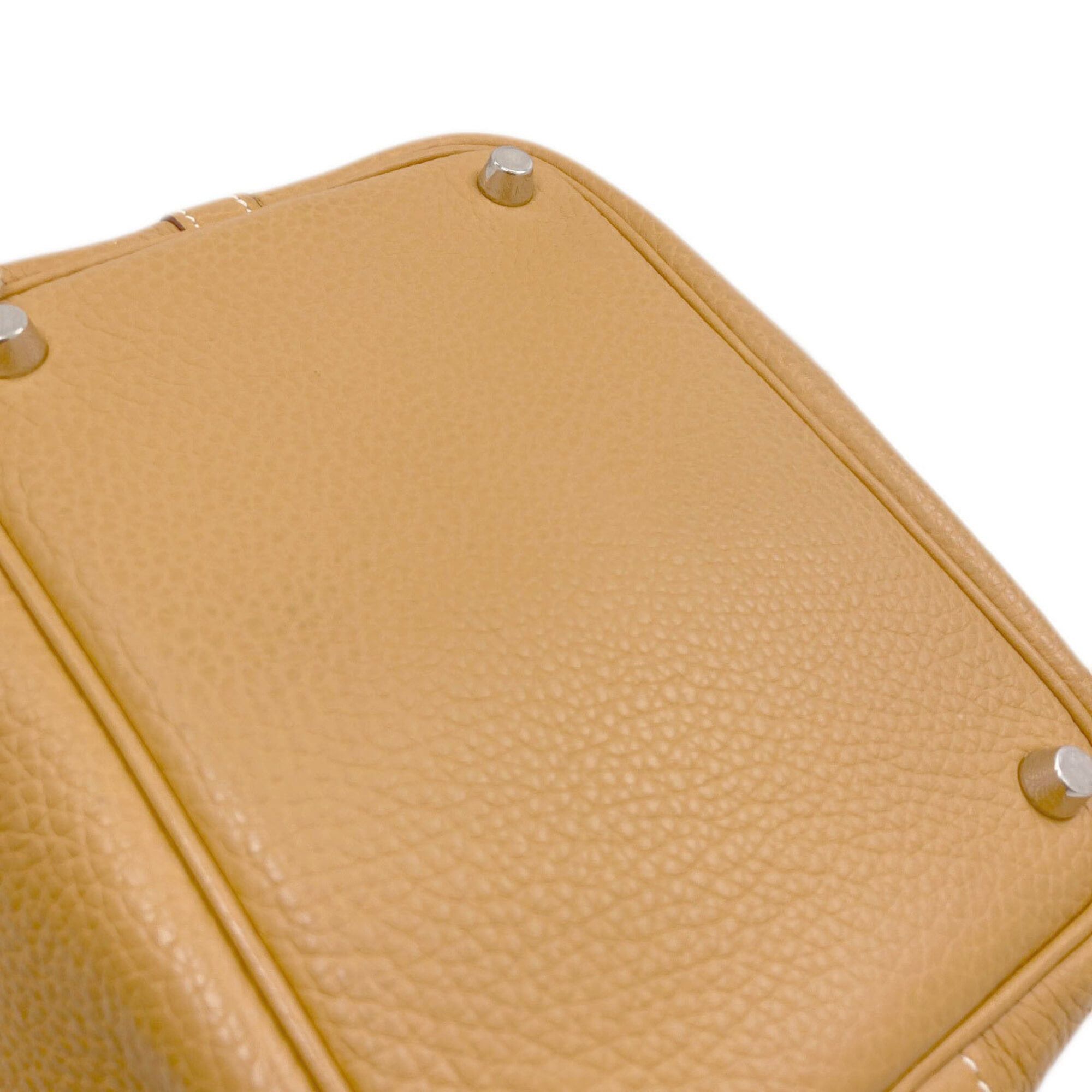 Hermes Hermes Picotin Lock PM Camel Handbag with Silver Hardware, Taurillon Leather, Women's Size ONE SIZE - 12 Thumbnail