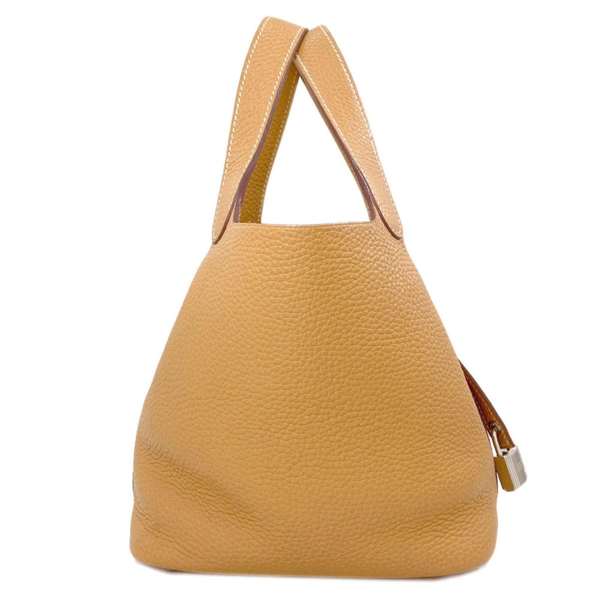 Hermes Hermes Picotin Lock PM Camel Handbag with Silver Hardware, Taurillon Leather, Women's Size ONE SIZE - 3 Thumbnail
