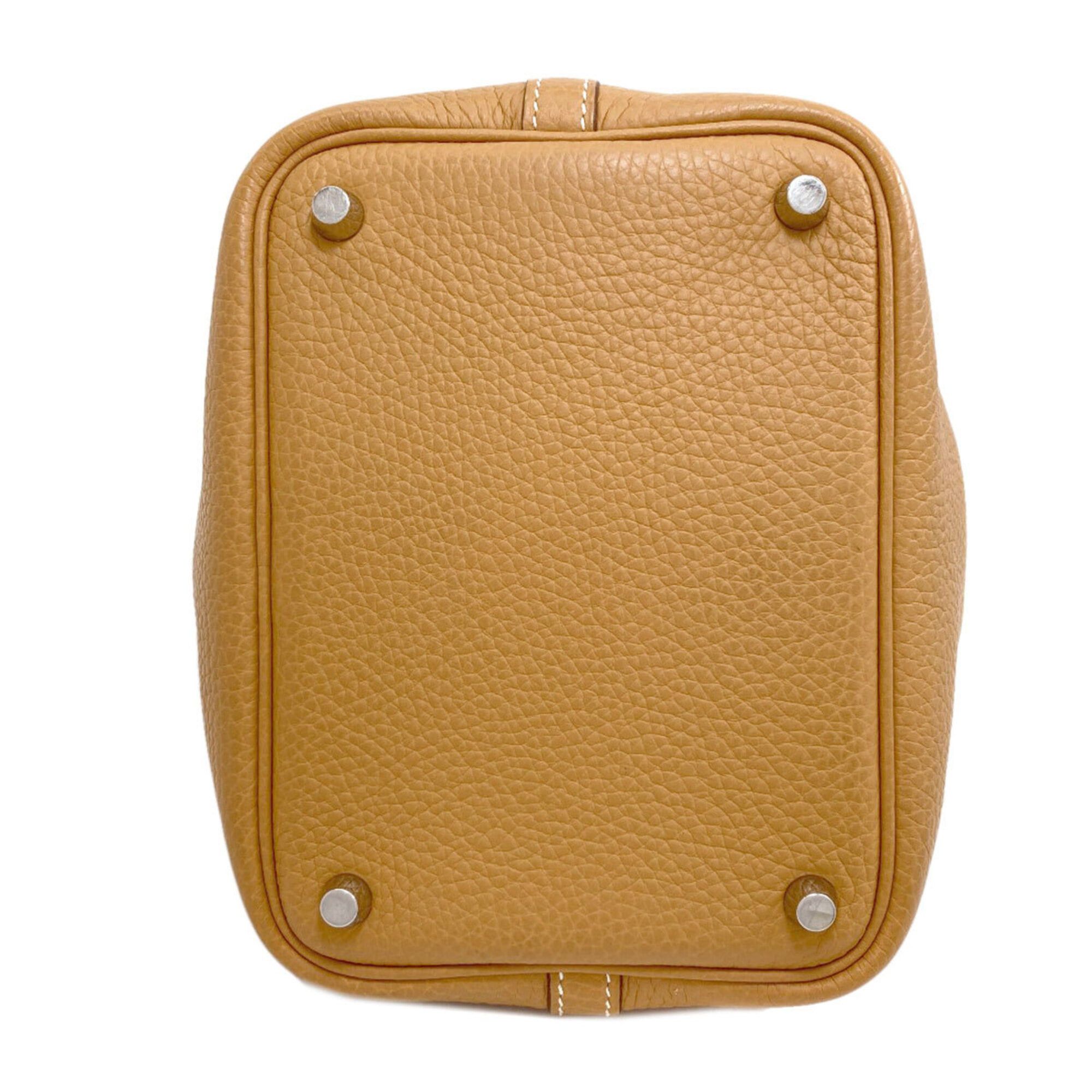 Hermes Hermes Picotin Lock PM Camel Handbag with Silver Hardware, Taurillon Leather, Women's Size ONE SIZE - 4 Thumbnail