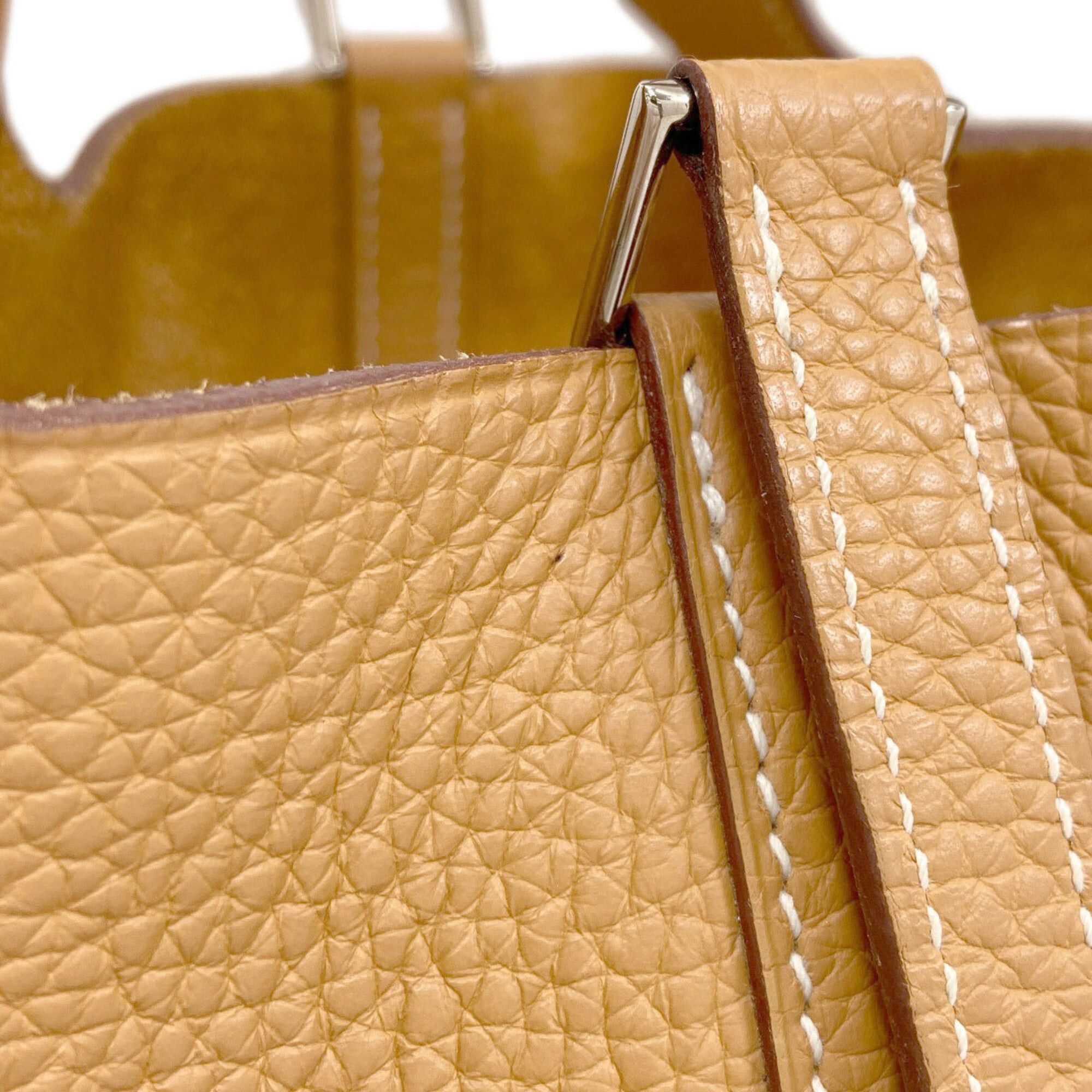 Hermes Hermes Picotin Lock PM Camel Handbag with Silver Hardware, Taurillon Leather, Women's Size ONE SIZE - 15 Thumbnail
