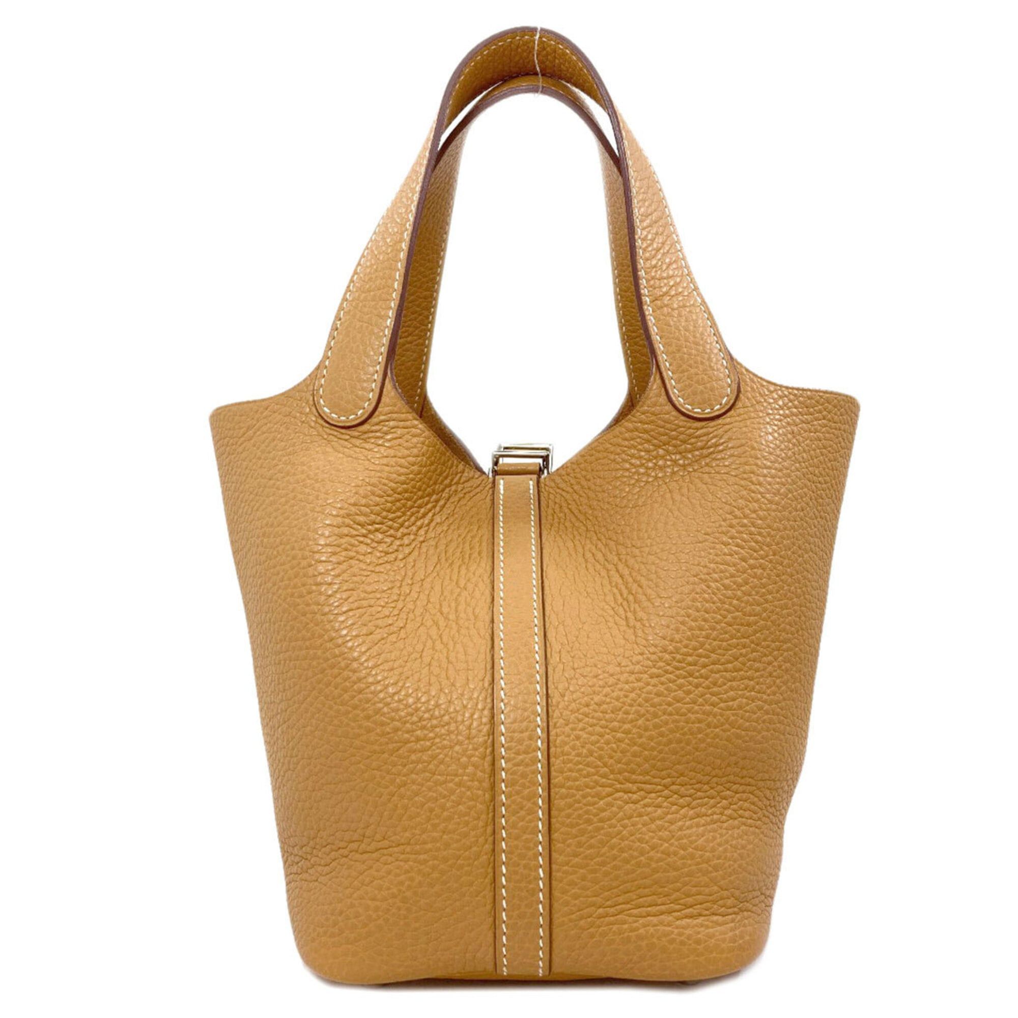 Hermes Hermes Picotin Lock PM Camel Handbag with Silver Hardware, Taurillon Leather, Women's Size ONE SIZE - 2 Thumbnail