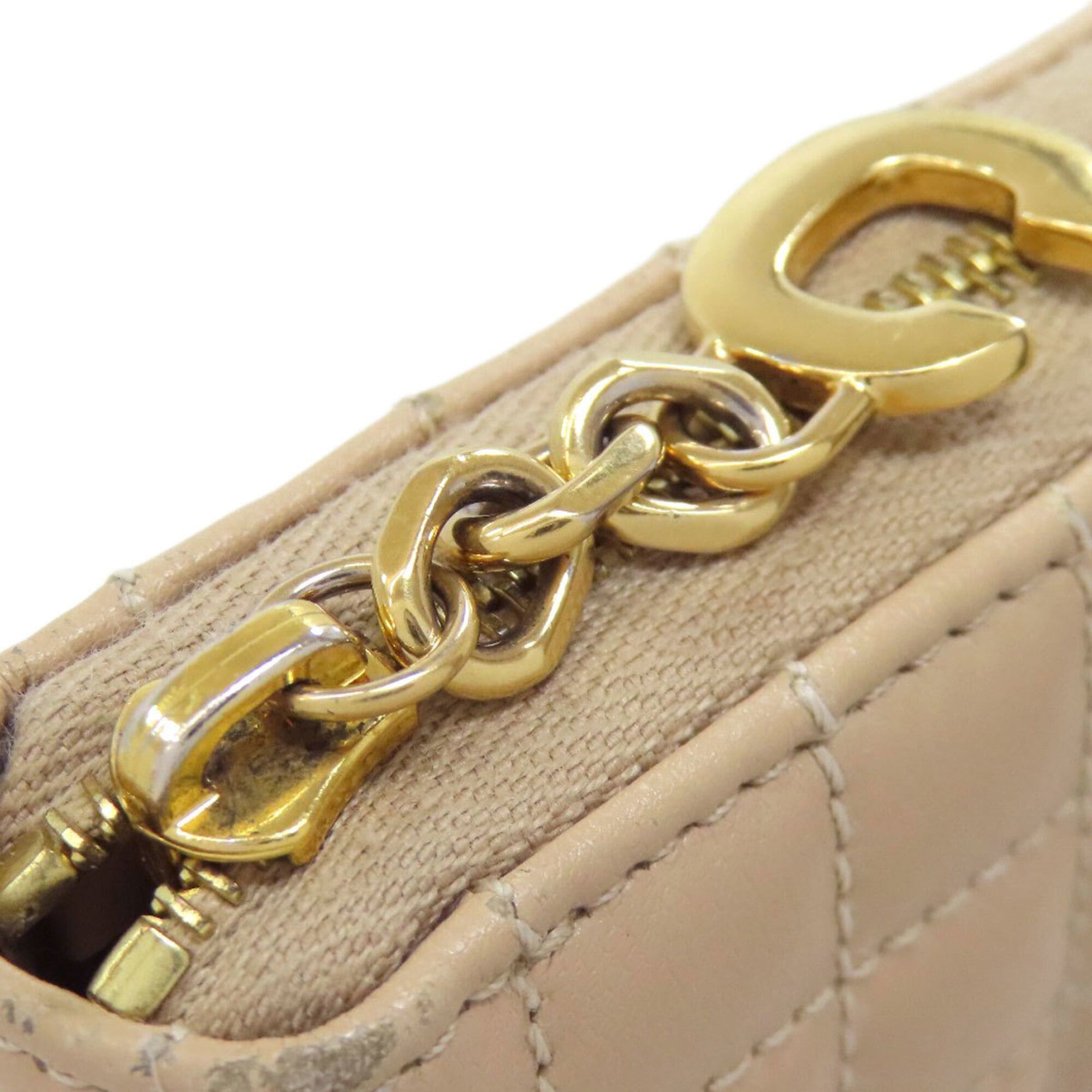 Celine Celine Round Zipper Quilted Leather Long Wallet for Women Size ONE SIZE - 18 Thumbnail