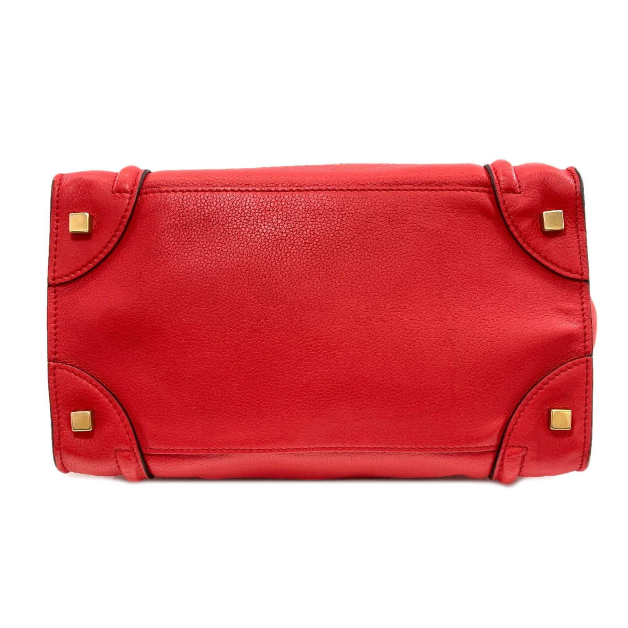 Celine Celine Luggage Mini Handbag, Calfskin, Women's Size ONE SIZE - 4 Thumbnail