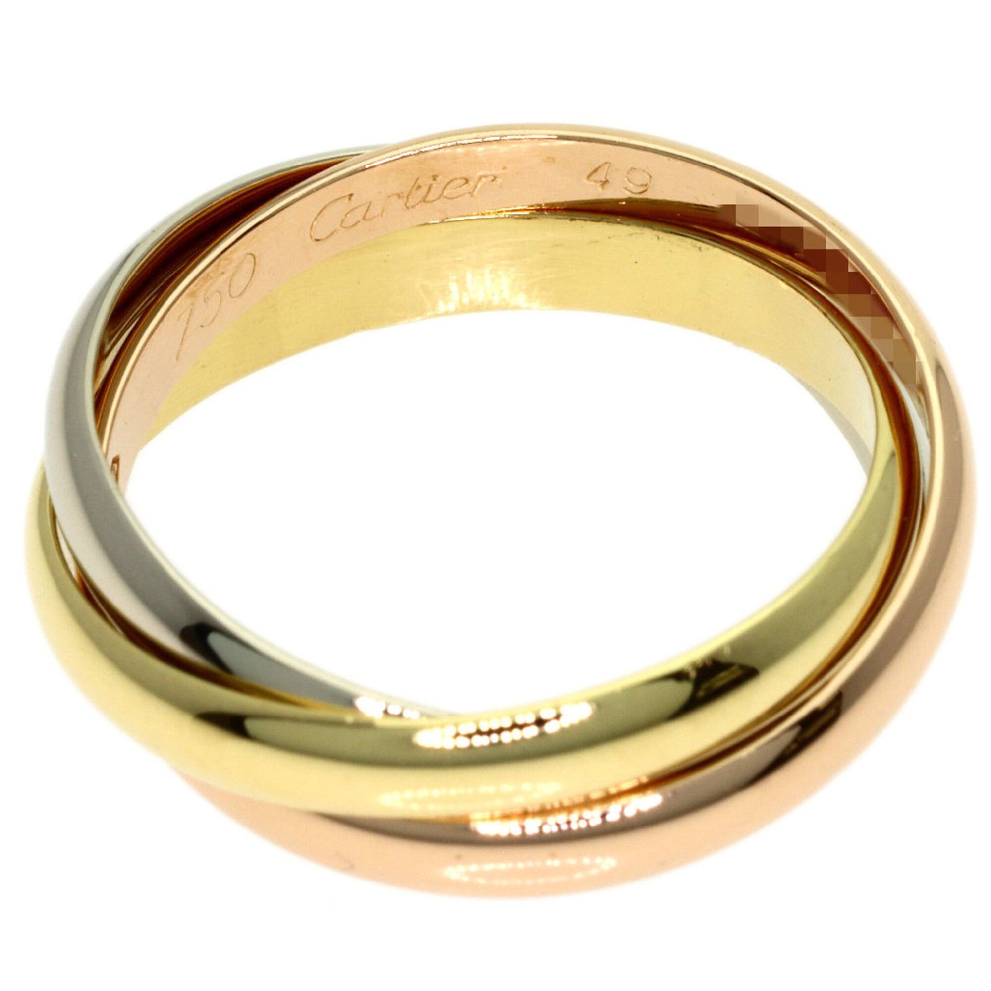 Cartier Cartier Trinity XS #49 Ring - 18K Yellow Gold/18K Pink White Gold Women's Size ONE SIZE - 3 Thumbnail