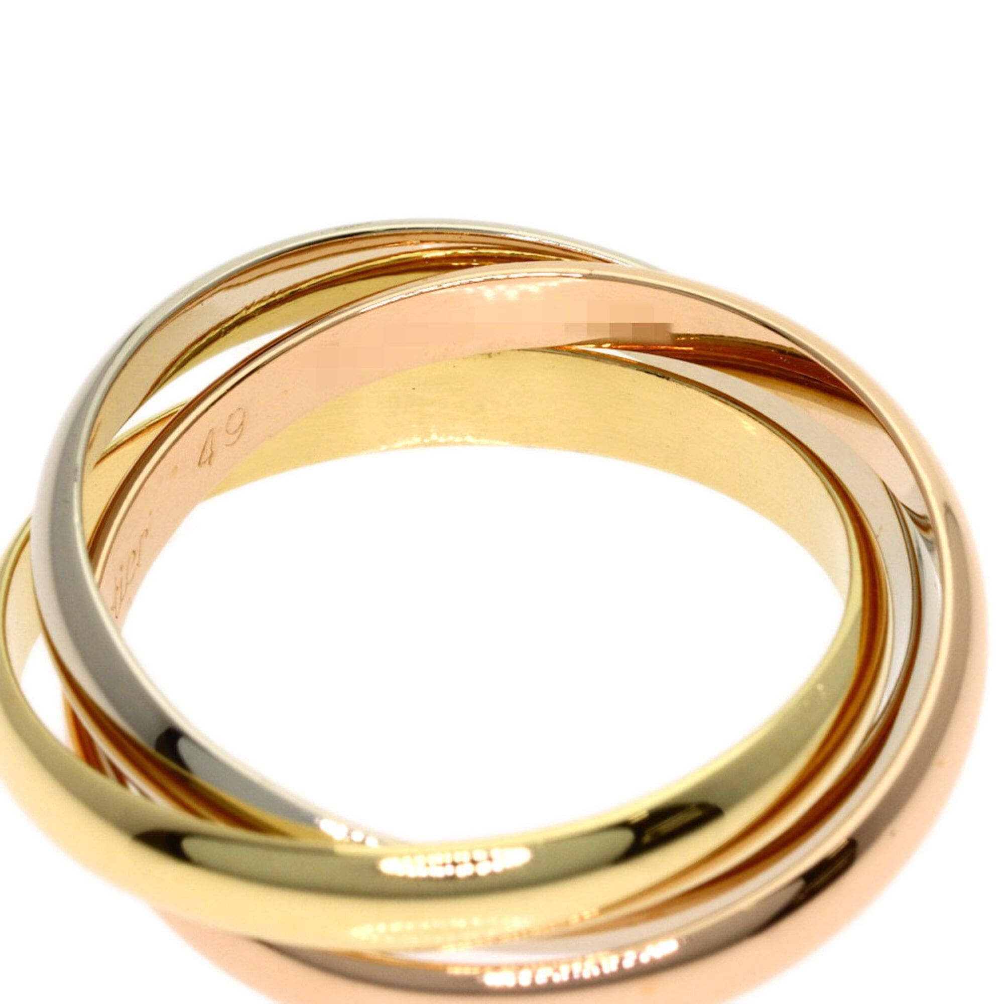 Cartier Cartier Trinity XS #49 Ring - 18K Yellow Gold/18K Pink White Gold Women's Size ONE SIZE - 4 Thumbnail