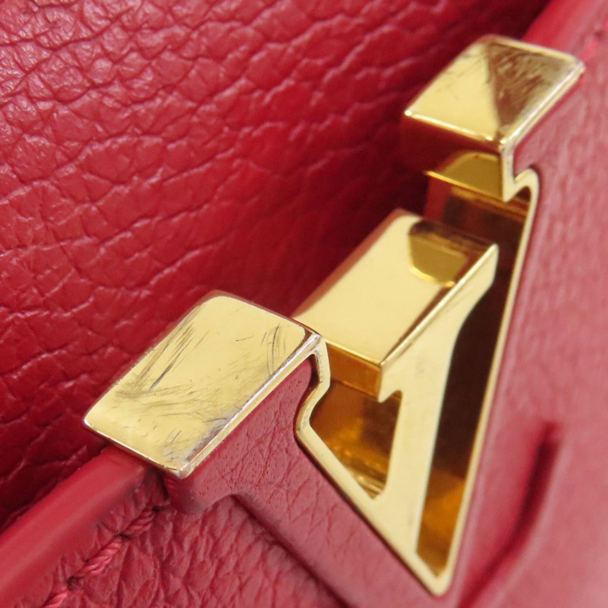 Louis Vuitton Louis Vuitton M52689 Capucines BB Handbag, Taurillon Leather, Women's Size ONE SIZE - 21 Thumbnail